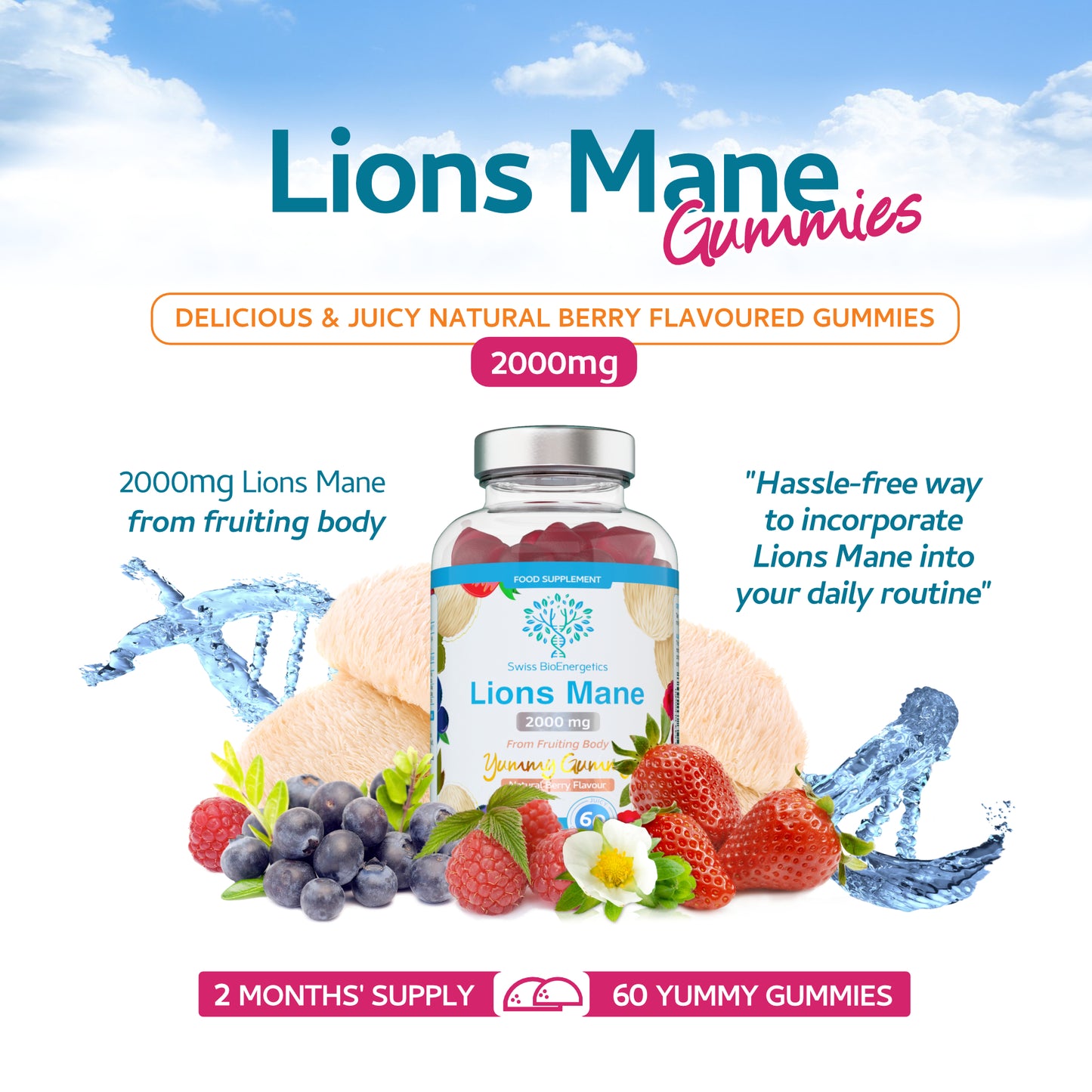 Lion's Mane Gummies 2000mg