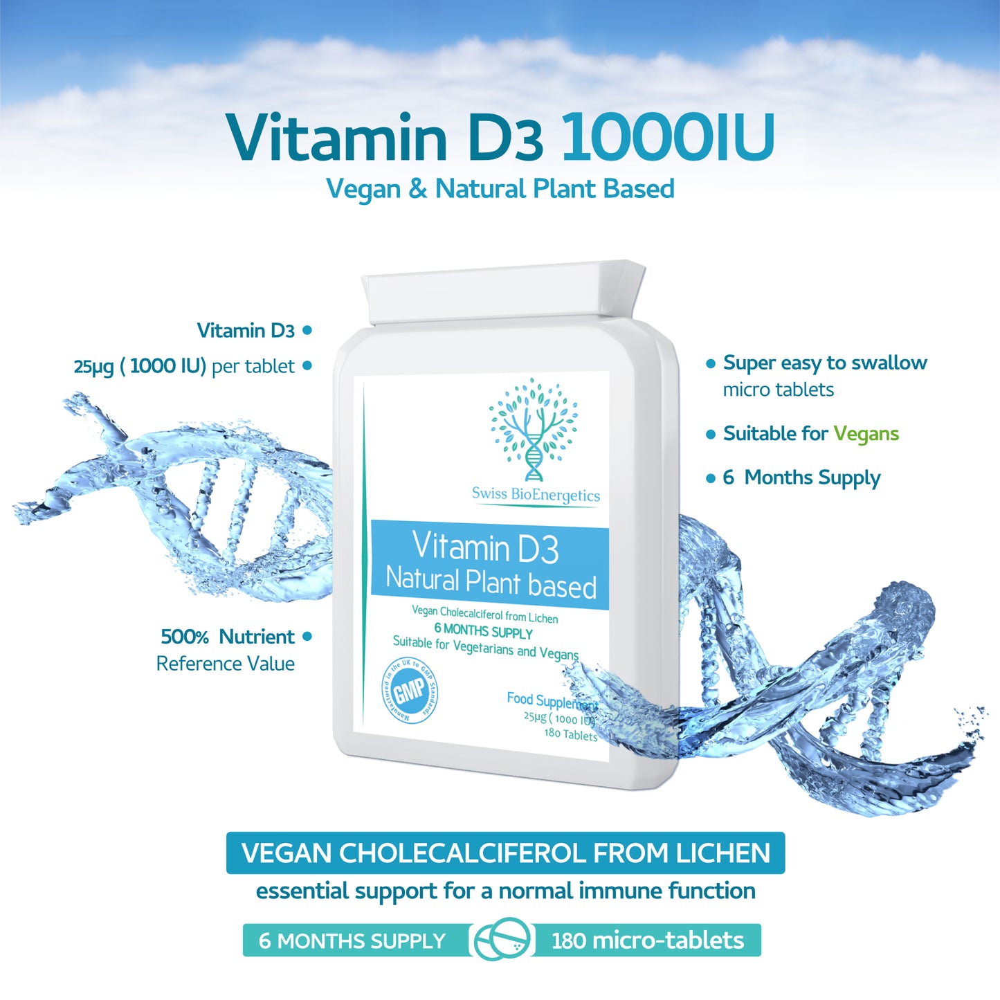 Vegan Vitamin D3 1000 IU