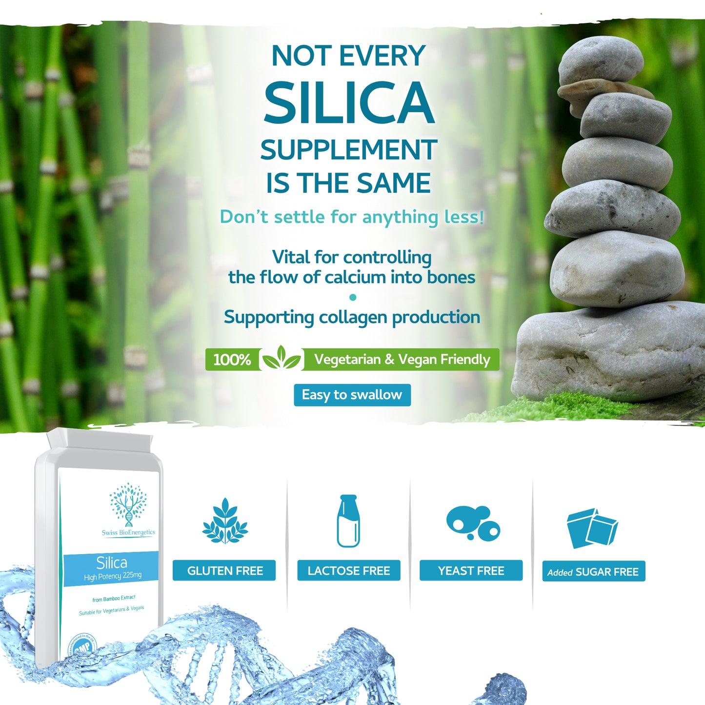 Silica 225mg - Potent & Highly Bioavailable