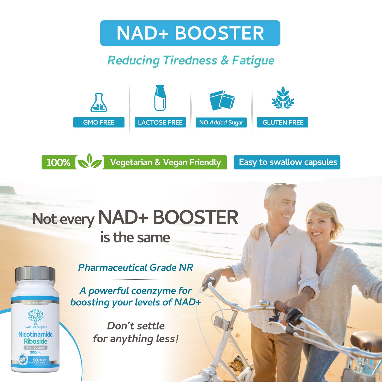 Nicotinamide Riboside 300mg, 90 Capsules