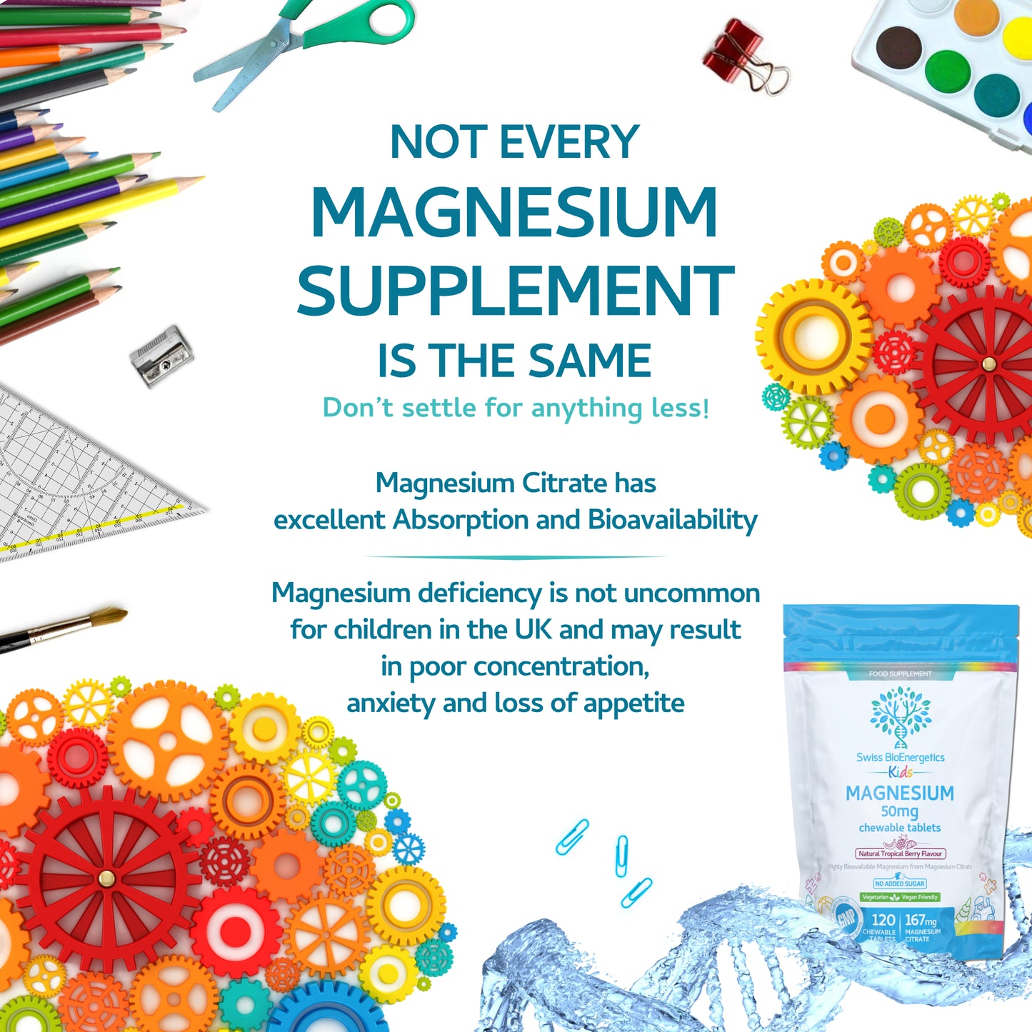 Kids Magnesium Chewable Tablets 50mg