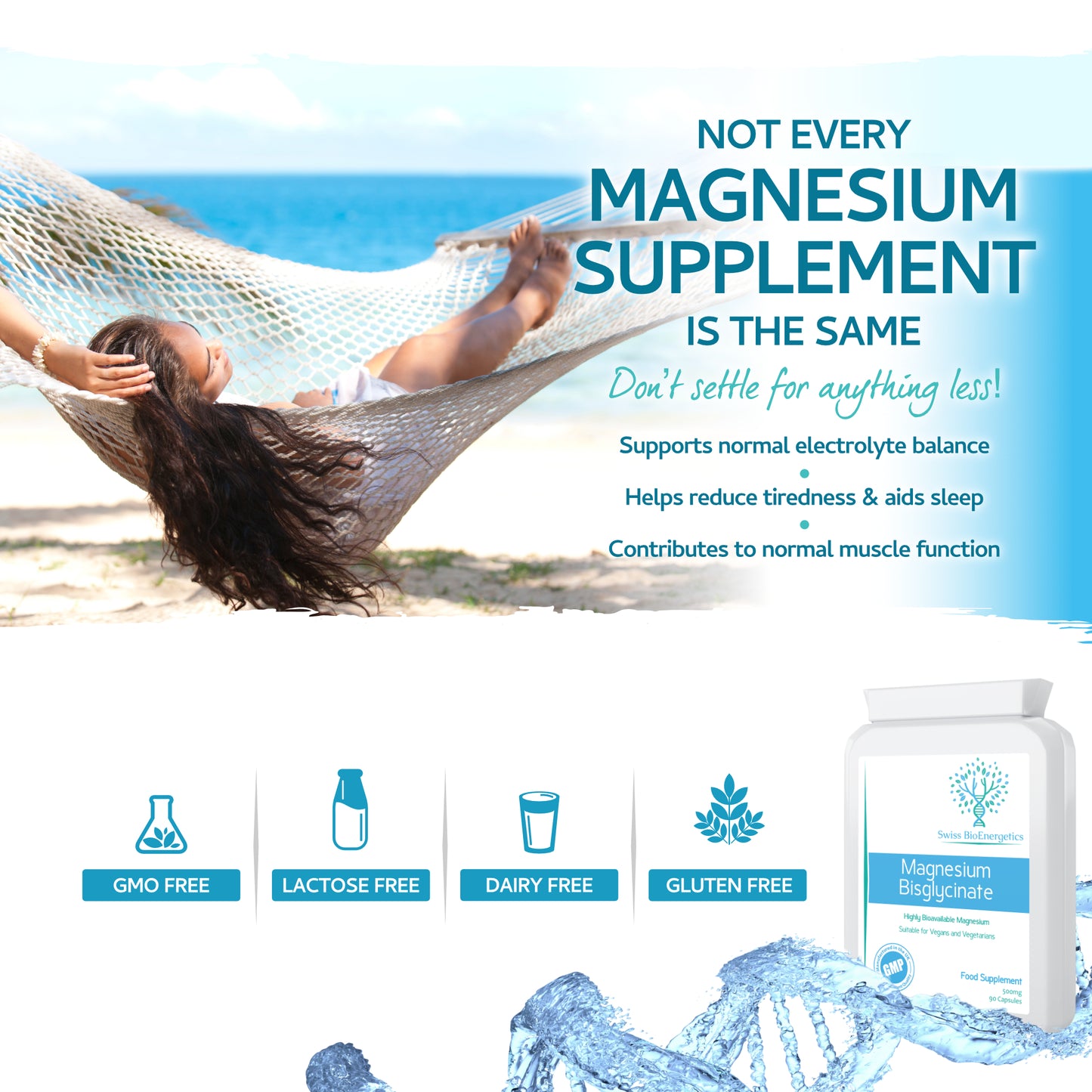 Magnesium Bisglycinate (Glycinate) 500mg