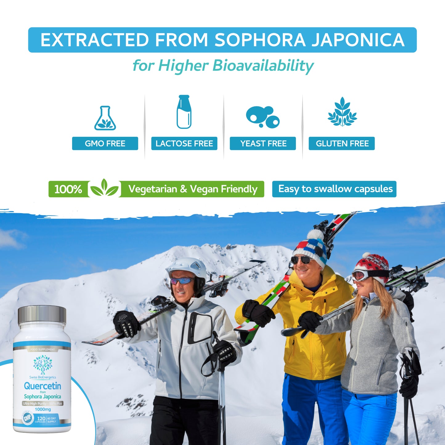 Quercetin 1000mg 60-day supply