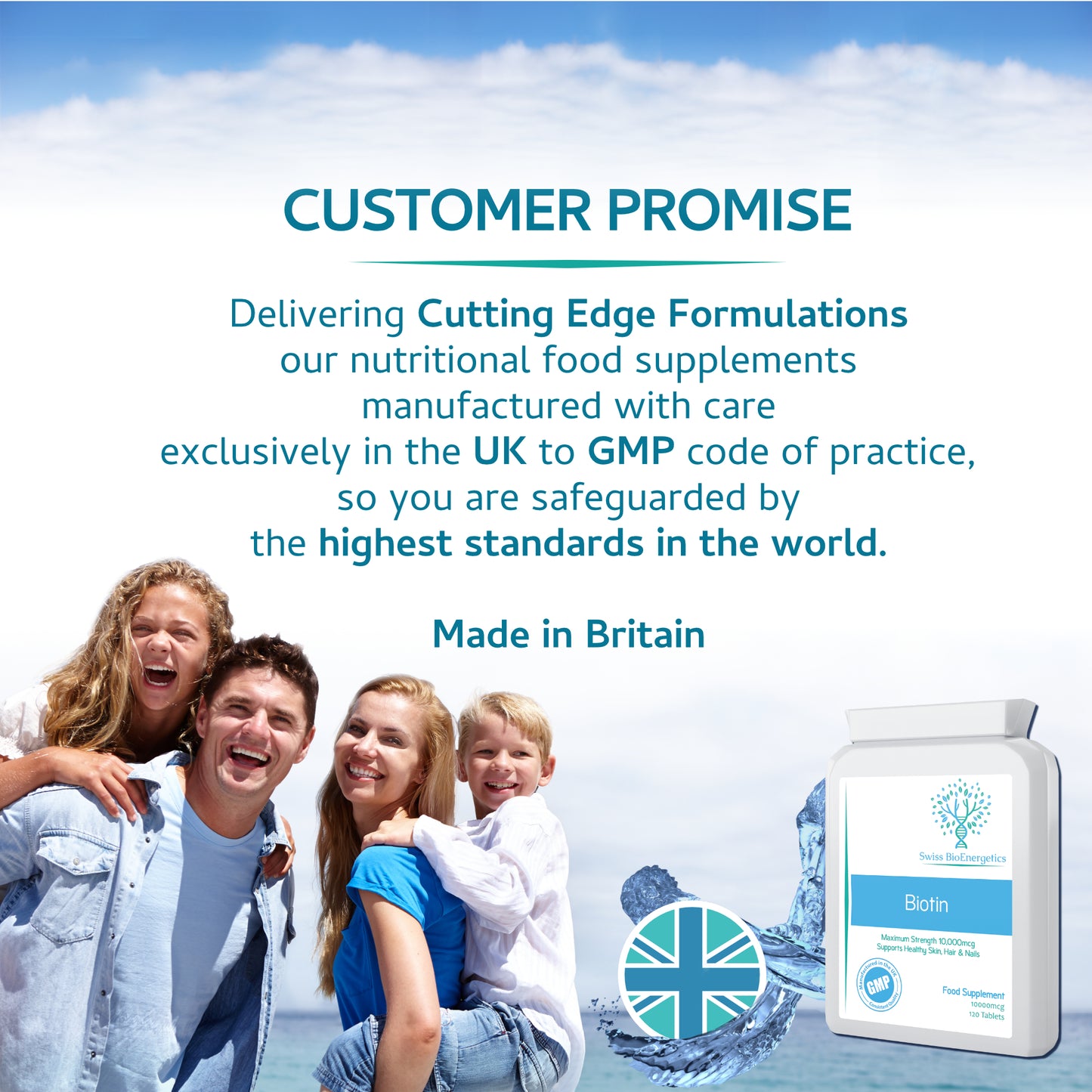 Biotin 10,000 mcg 120 Tablets