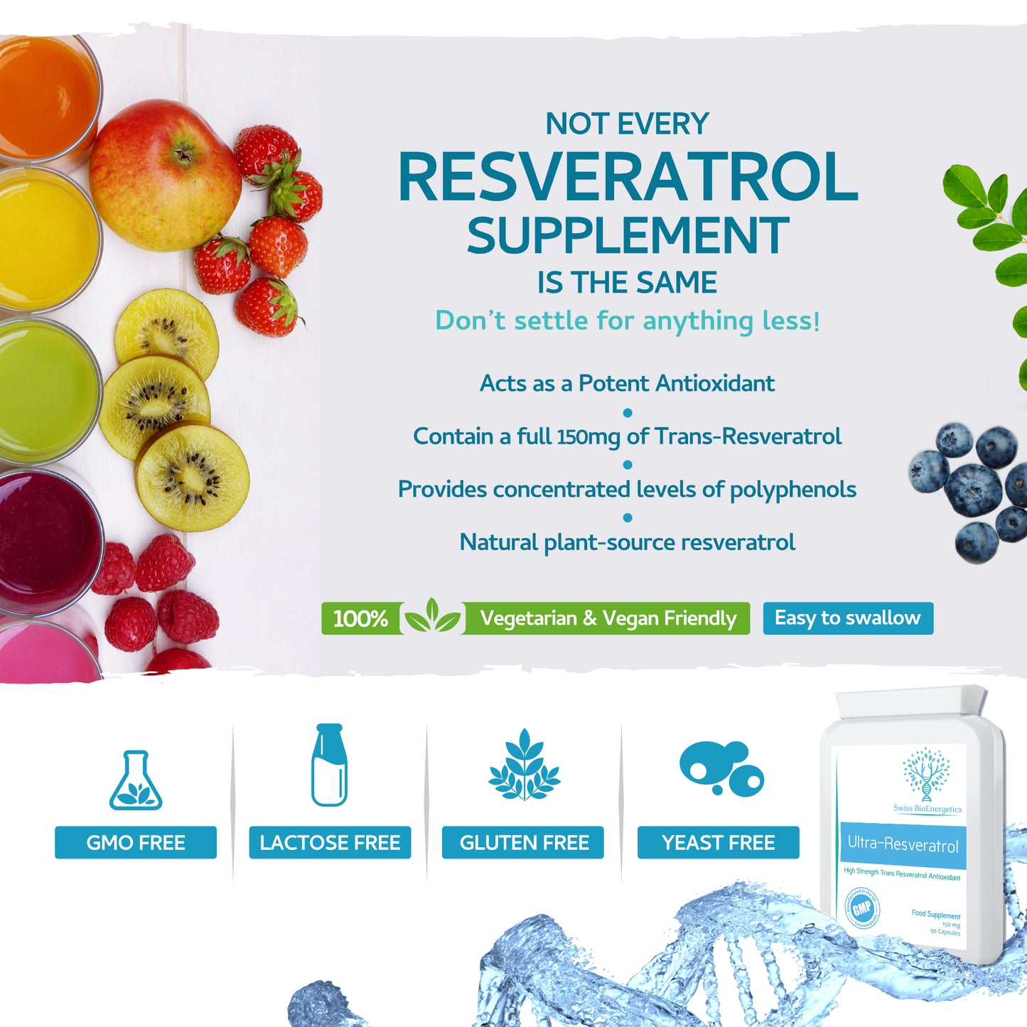 Ultra-Resveratrol 150mg 90 Capsules