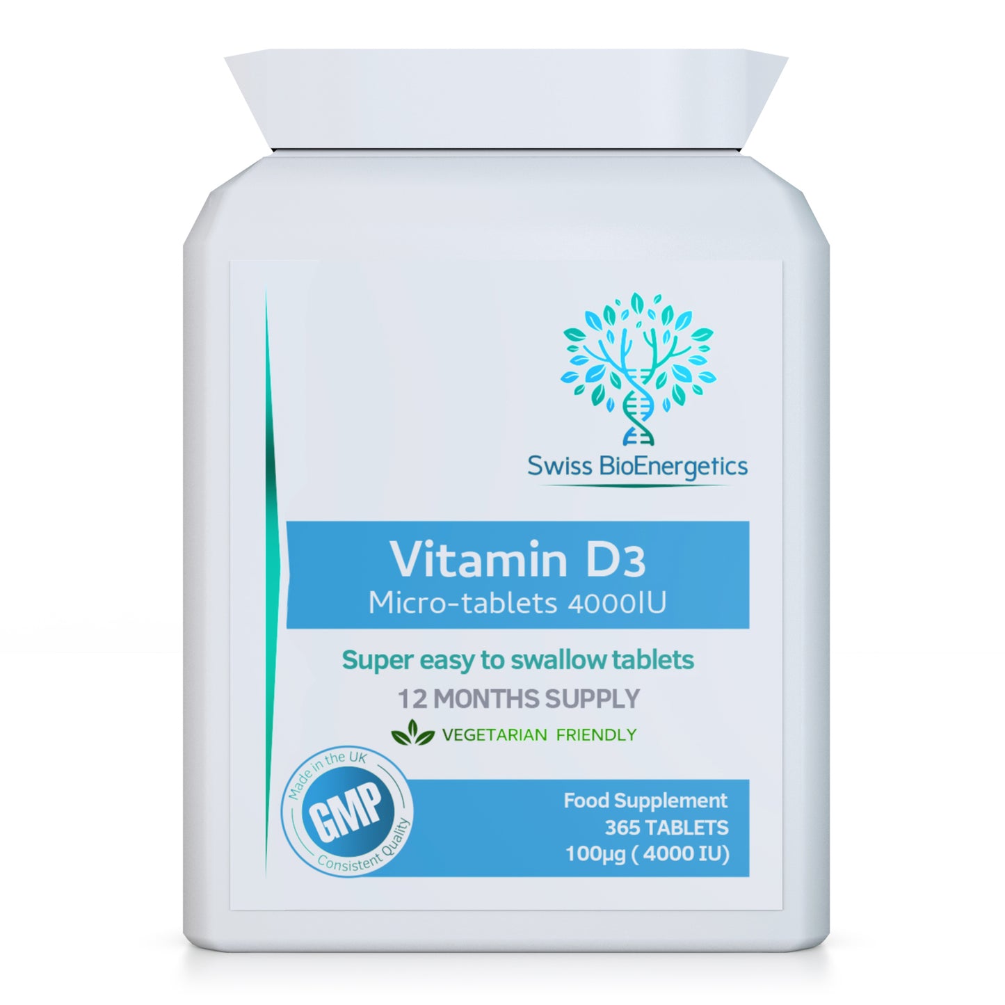 Vitamin D3 4000 IU 365 day supply
