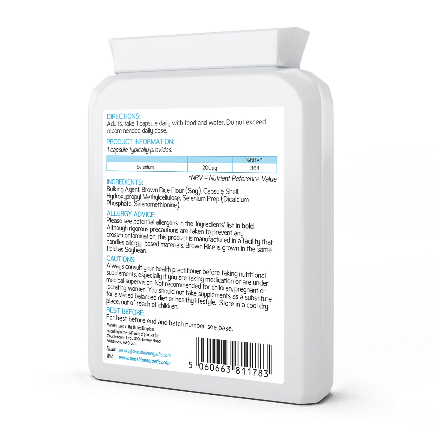 Selenium 200µg - 120 Capsules