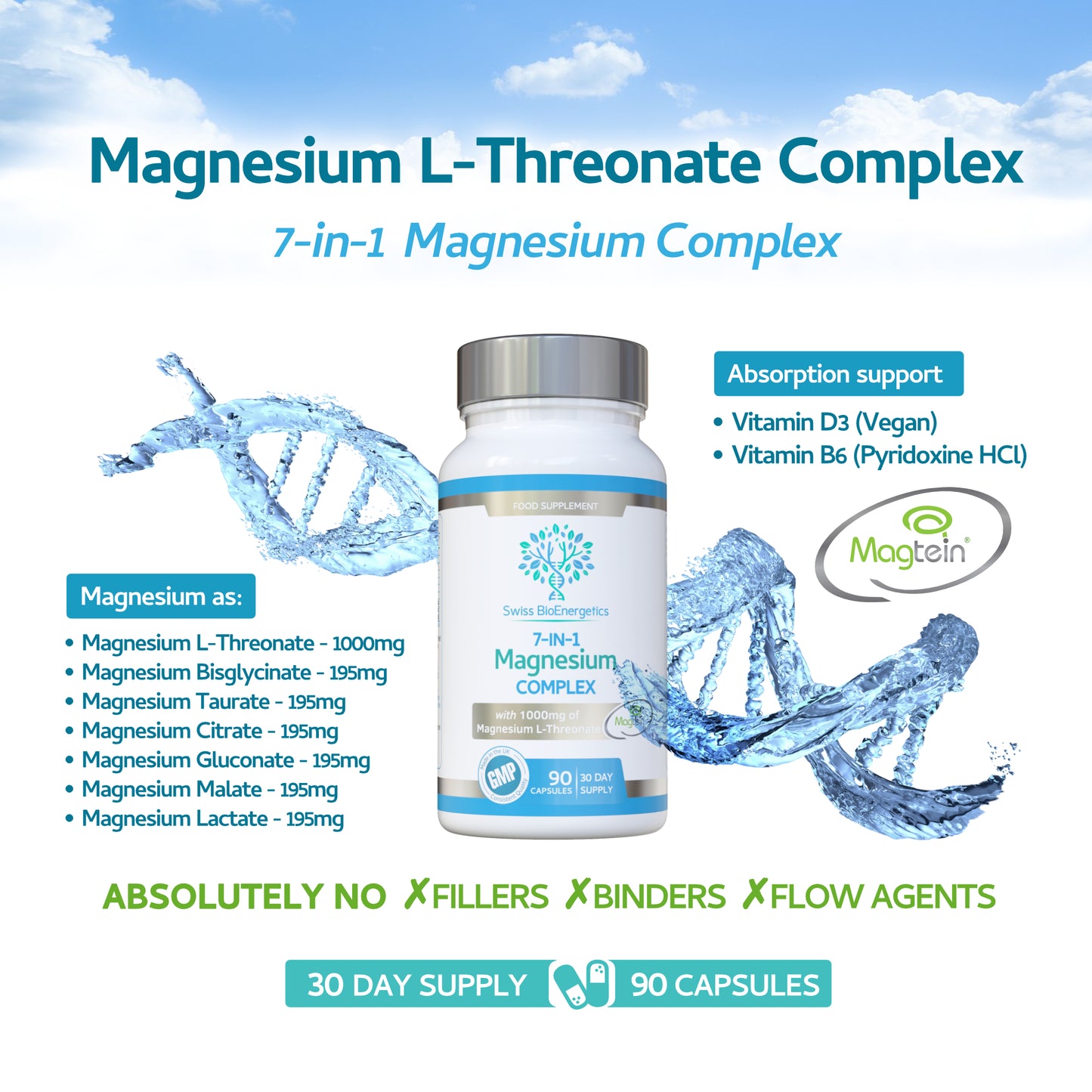Magnesium Complex 7-in-1 with 1000mg of Magnesium L-Threonate