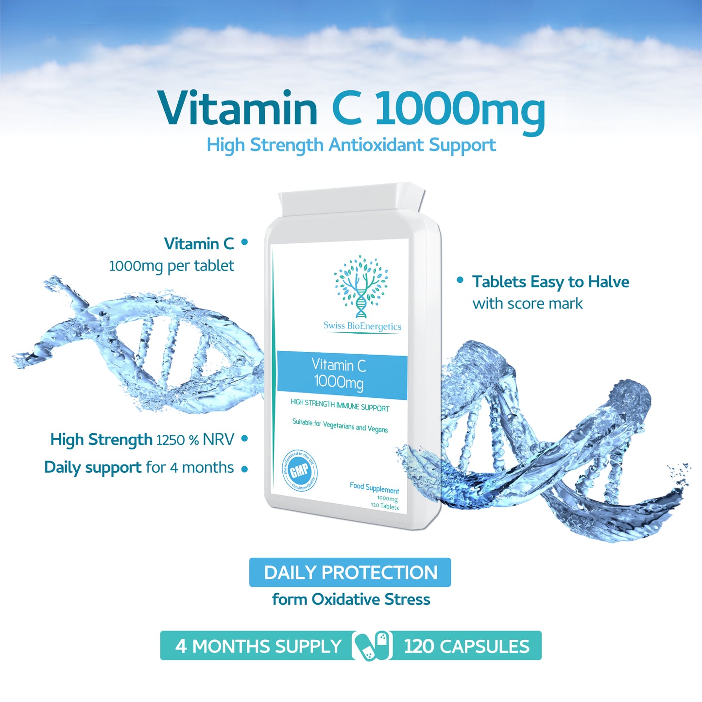 Vitamin C 1000mg 120 Tablets