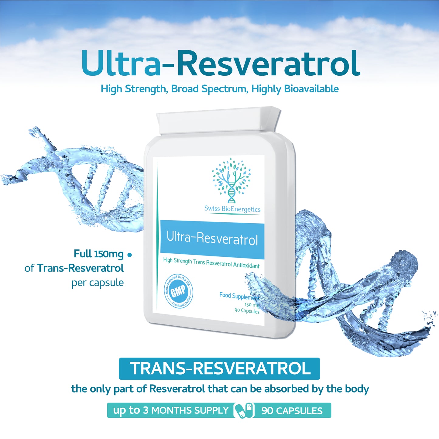 Ultra-Resveratrol 150mg 90 Capsules