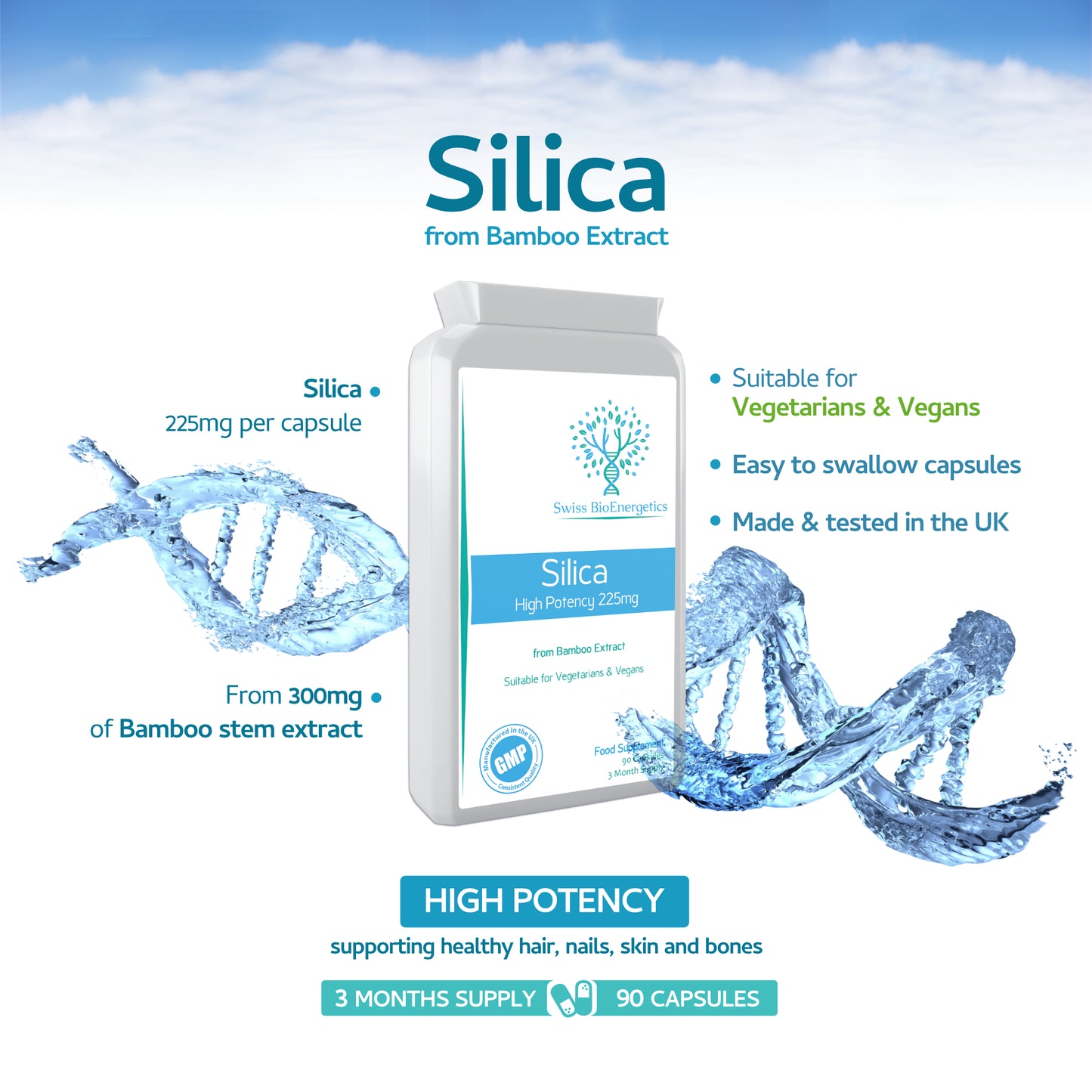 Silica 225mg - Potent & Highly Bioavailable