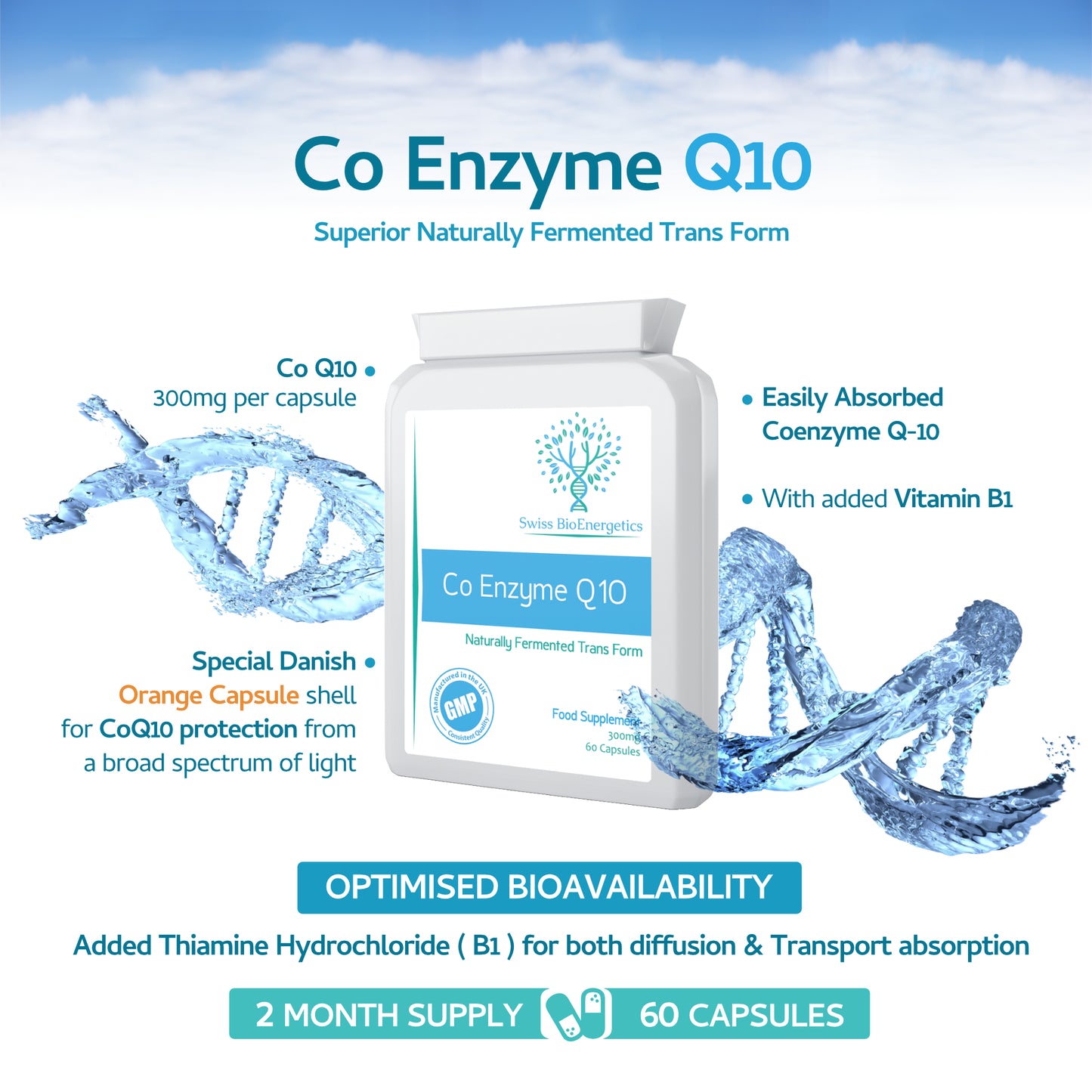 Co Enzyme Q10 // CoQ10 300mg 60 Capsules