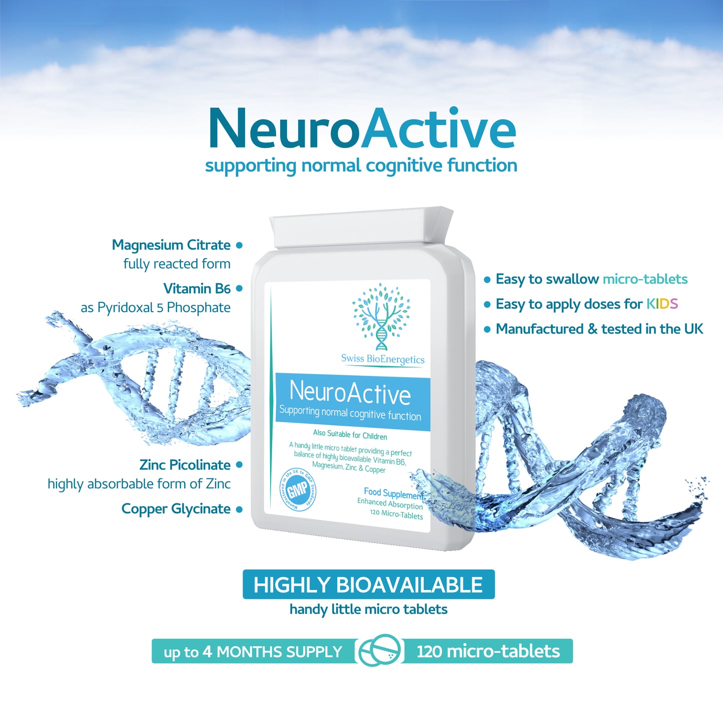 NeuroActive 120 Highly bioavailable Micro-Tablets