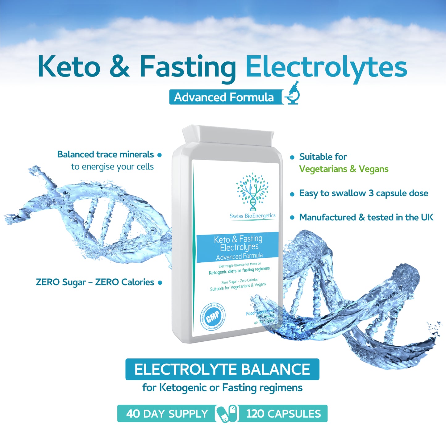 Keto & Fasting Electrolytes - 120 Capsules