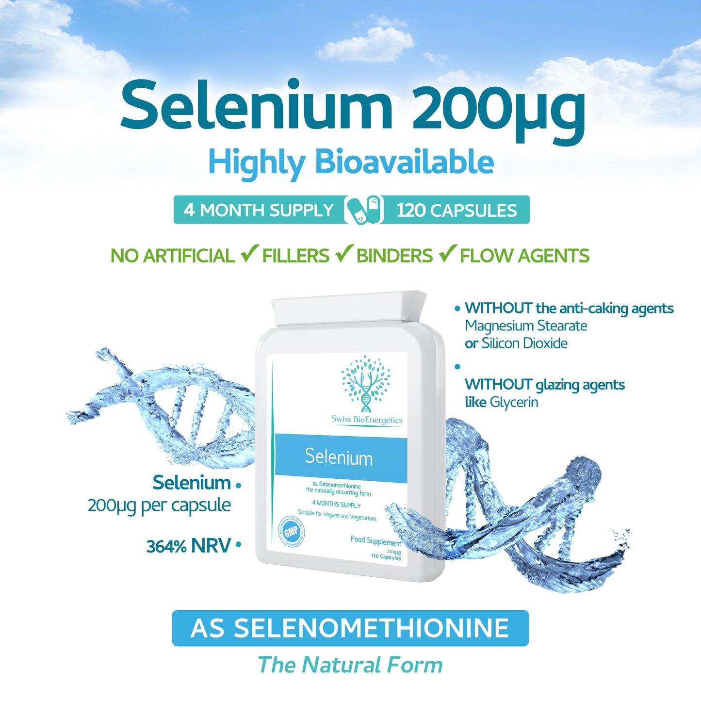 Selenium 200µg - 120 Capsules