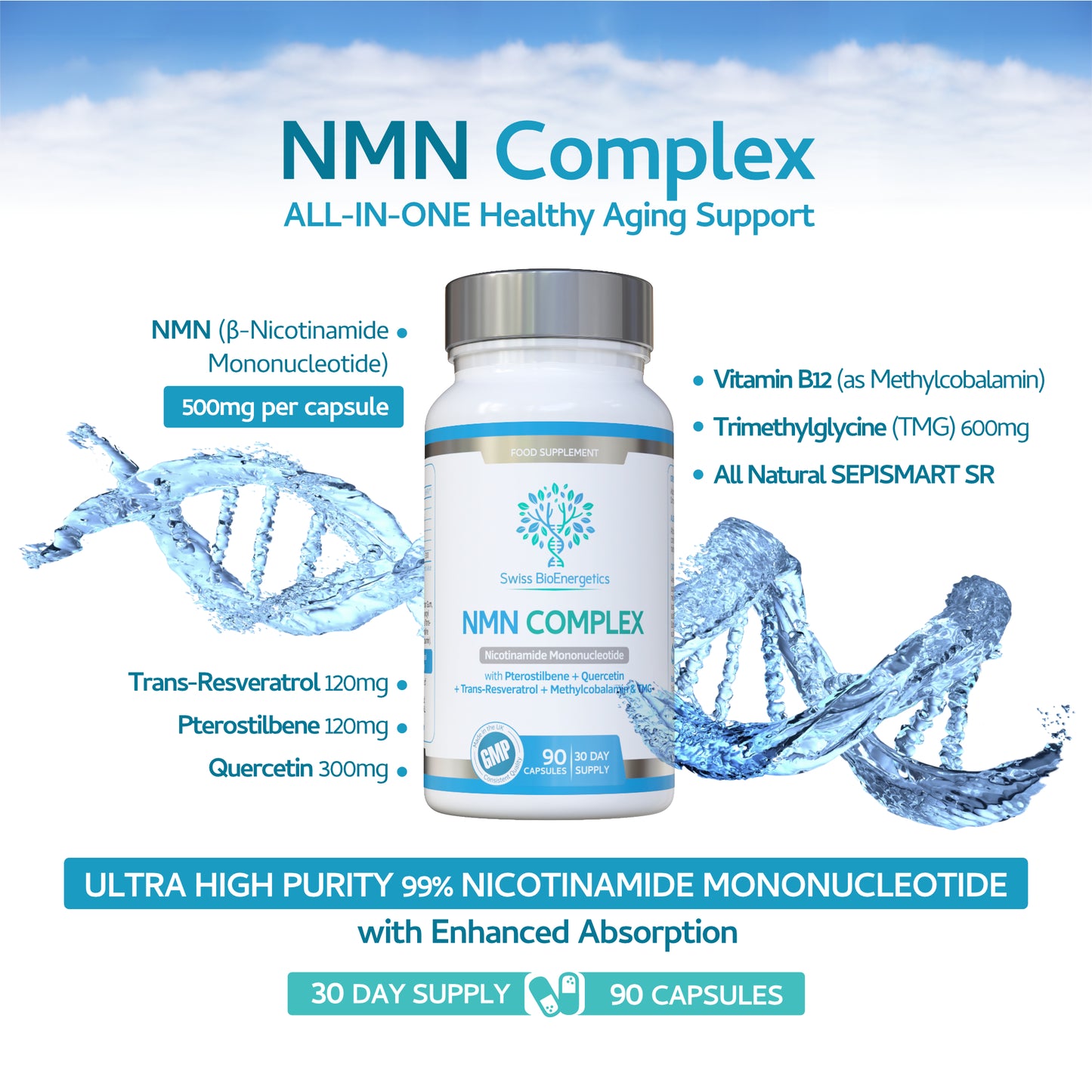 NMN Complex, 90 Capsules
