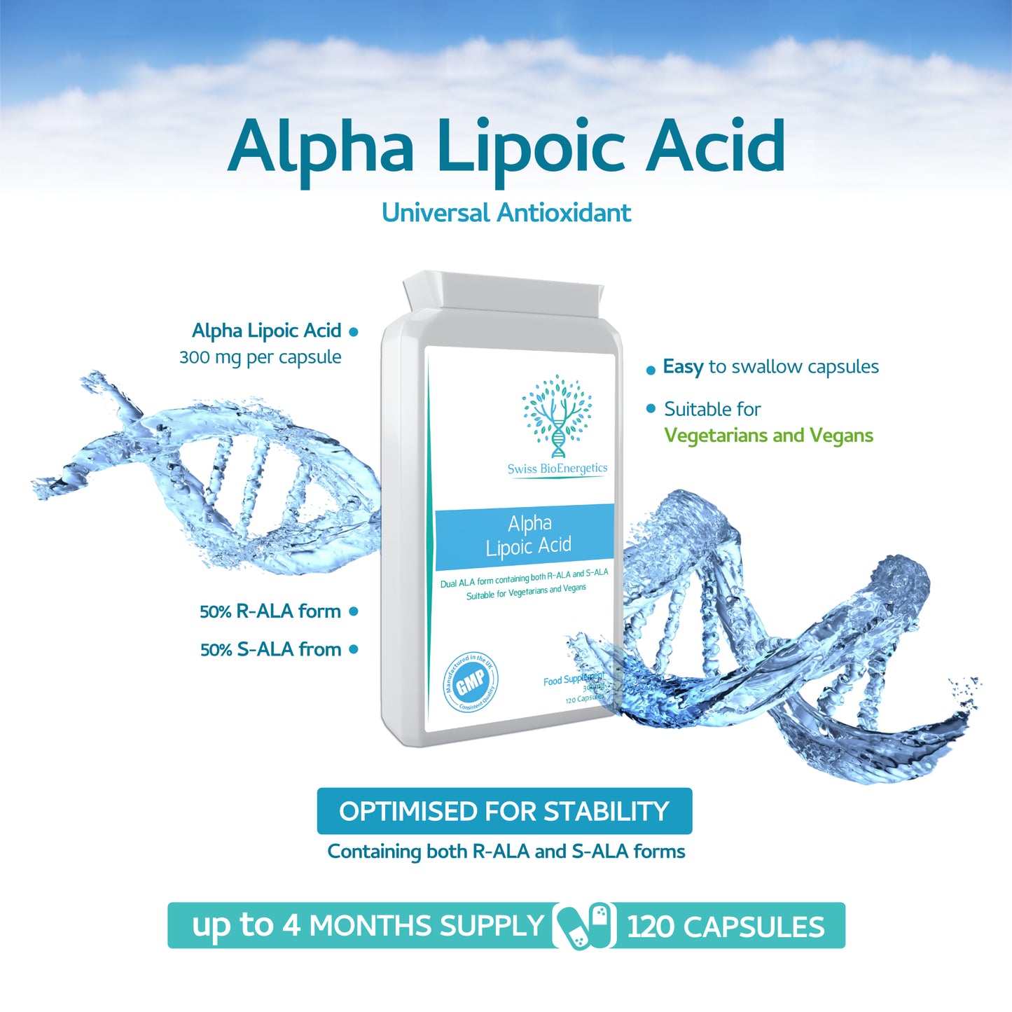 Alpha Lipoic Acid 300mg 120 Capsules
