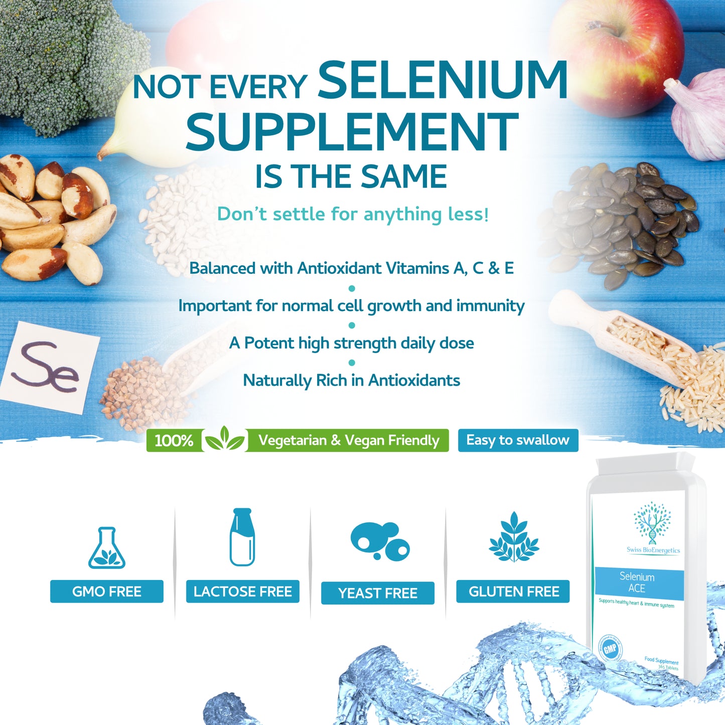Selenium ACE 50mcg 365 Tablets