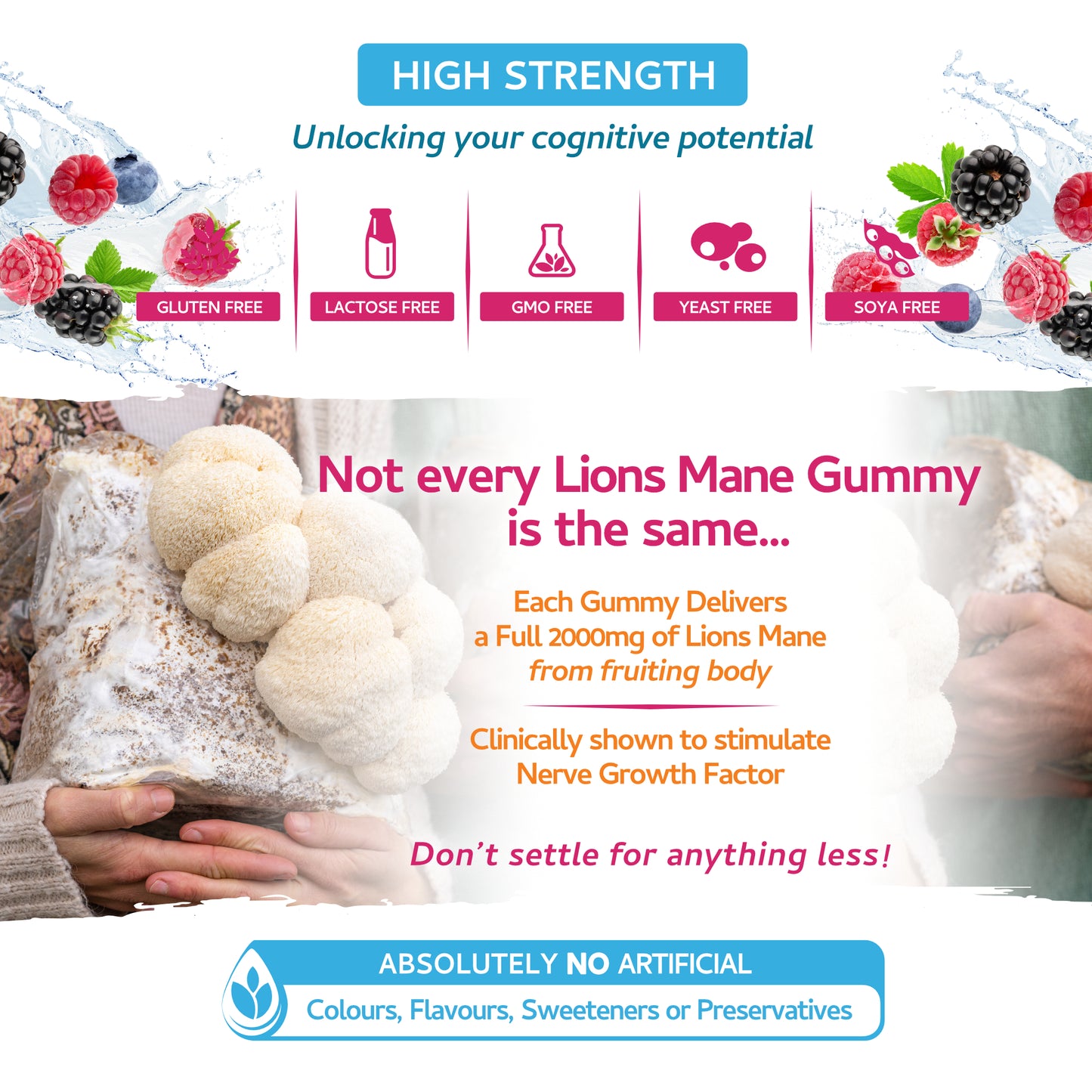 Lion's Mane Gummies 2000mg