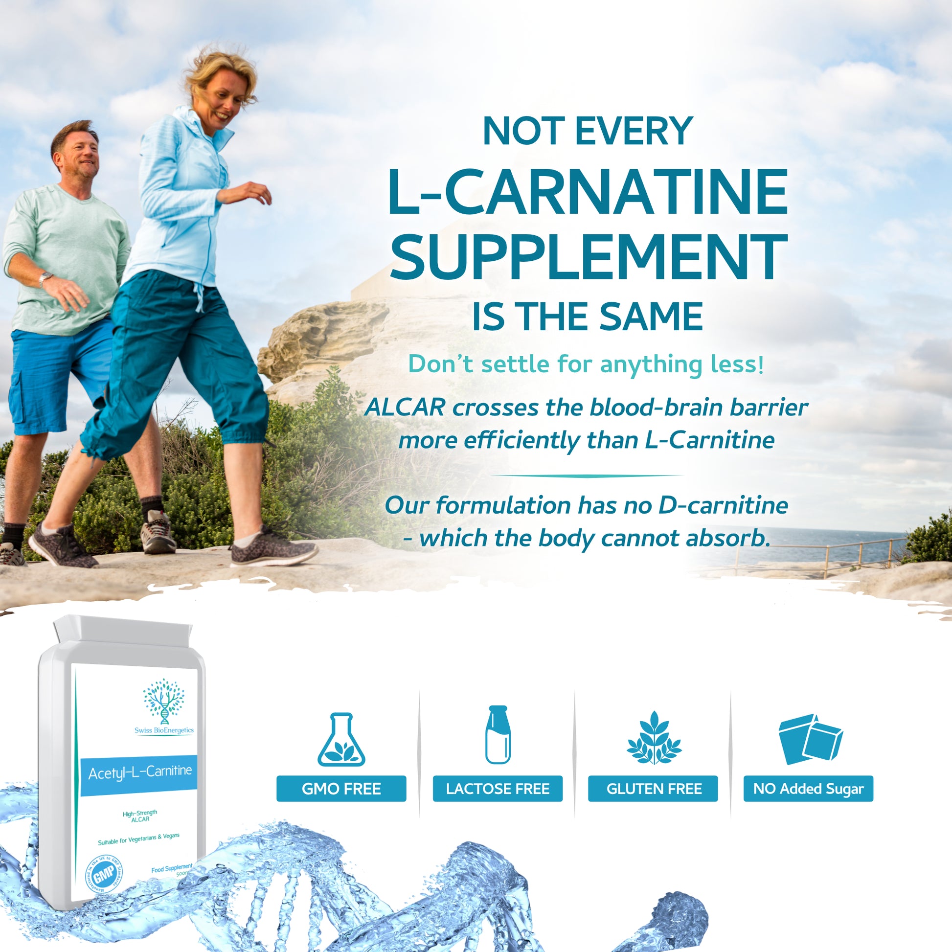 l carnitine swiss Acetyl-L-Carnitine 500mg 90 Capsules
