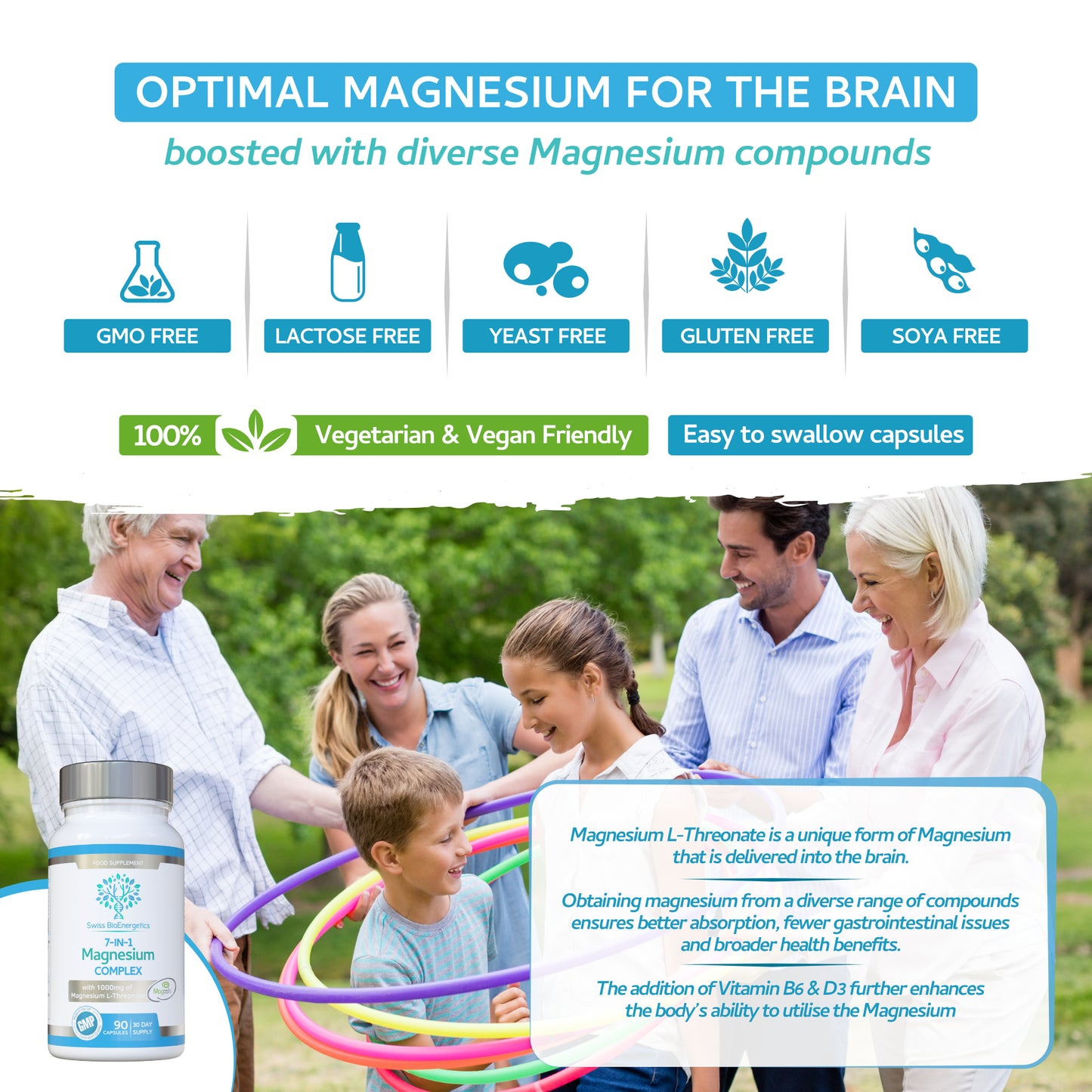 Magnesium Complex 7-in-1 with 1000mg of Magnesium L-Threonate