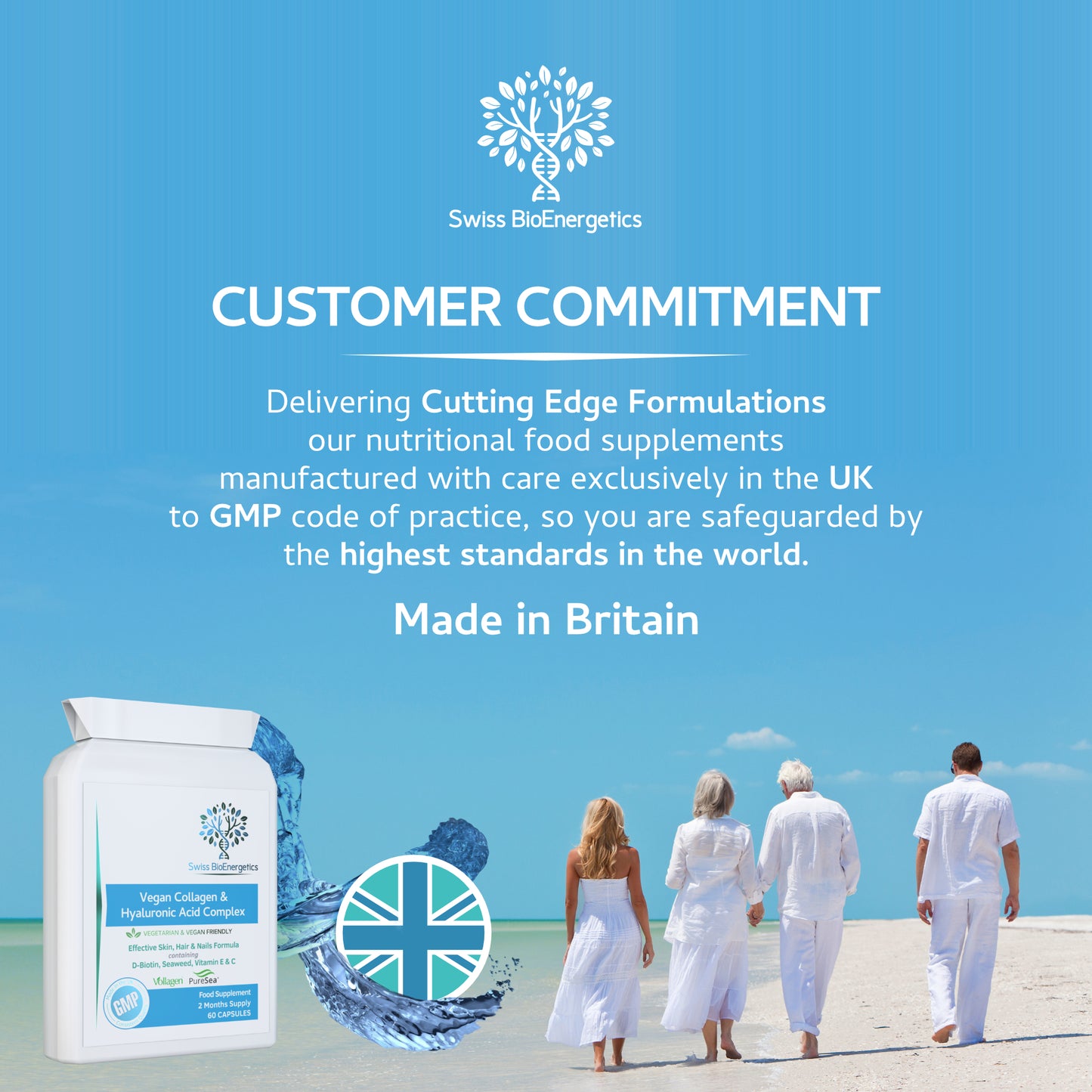 Vegan Collagen & Hyaluronic Acid Complex - 60 Capsules