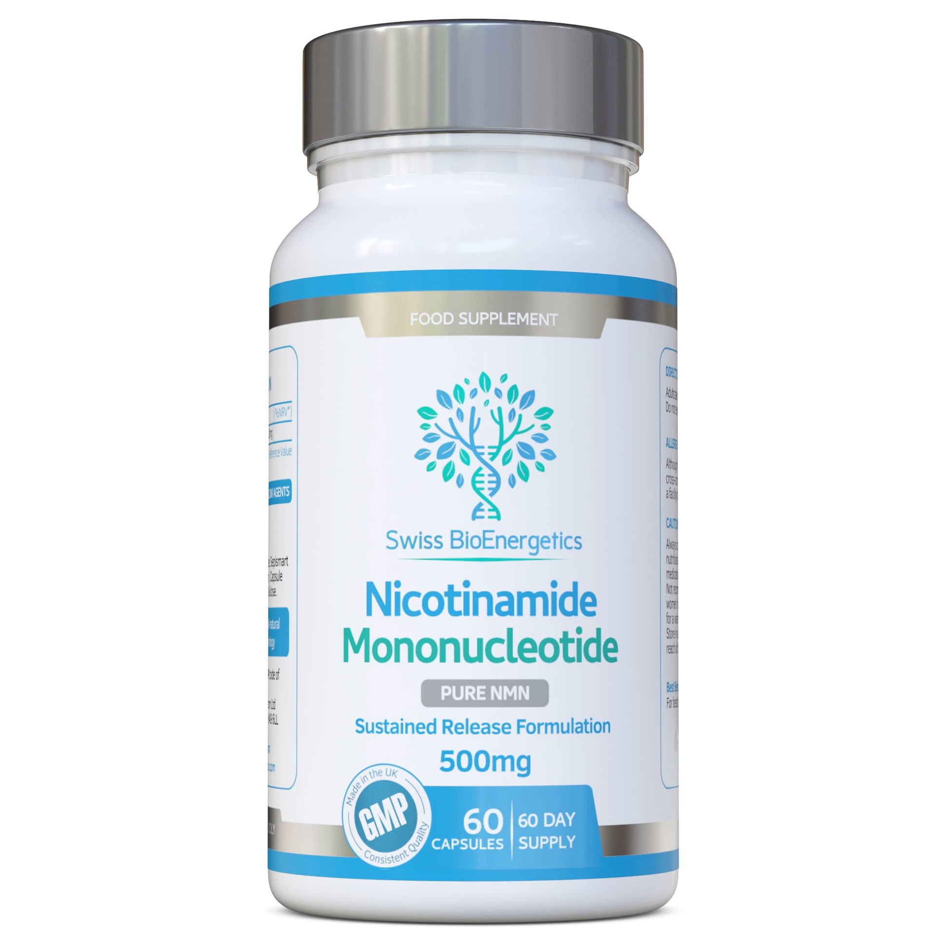 NMN Nicotinamide Mononucleotide 500mg 60 Capsules
