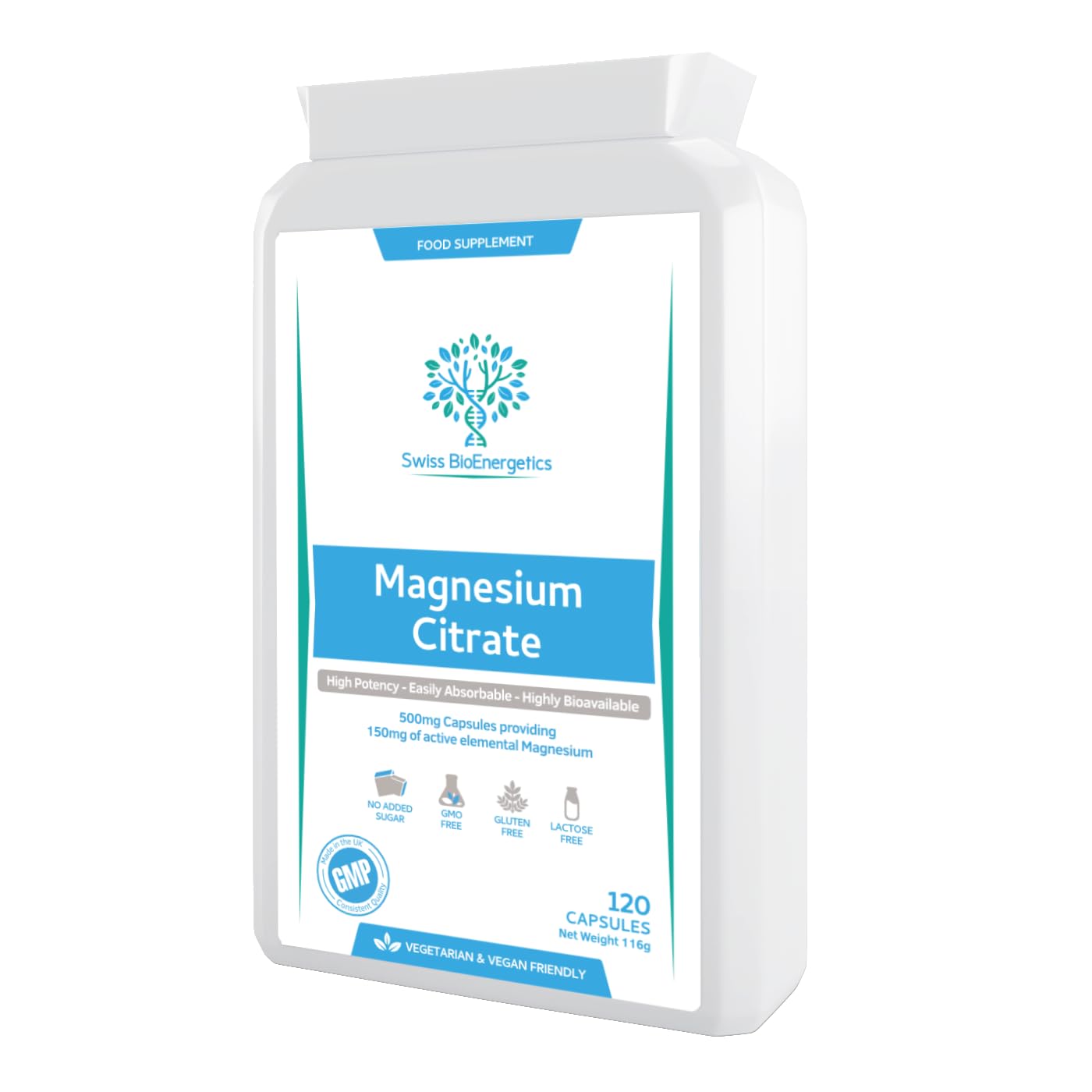 Magnesium Citrate 120 Capsules