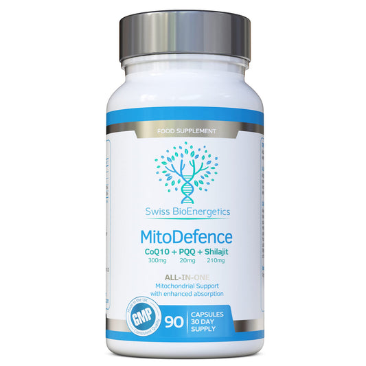 MitoDefence - 300mg CoQ10 + 20mg PQQ + 210mg Shilajit Daily dose