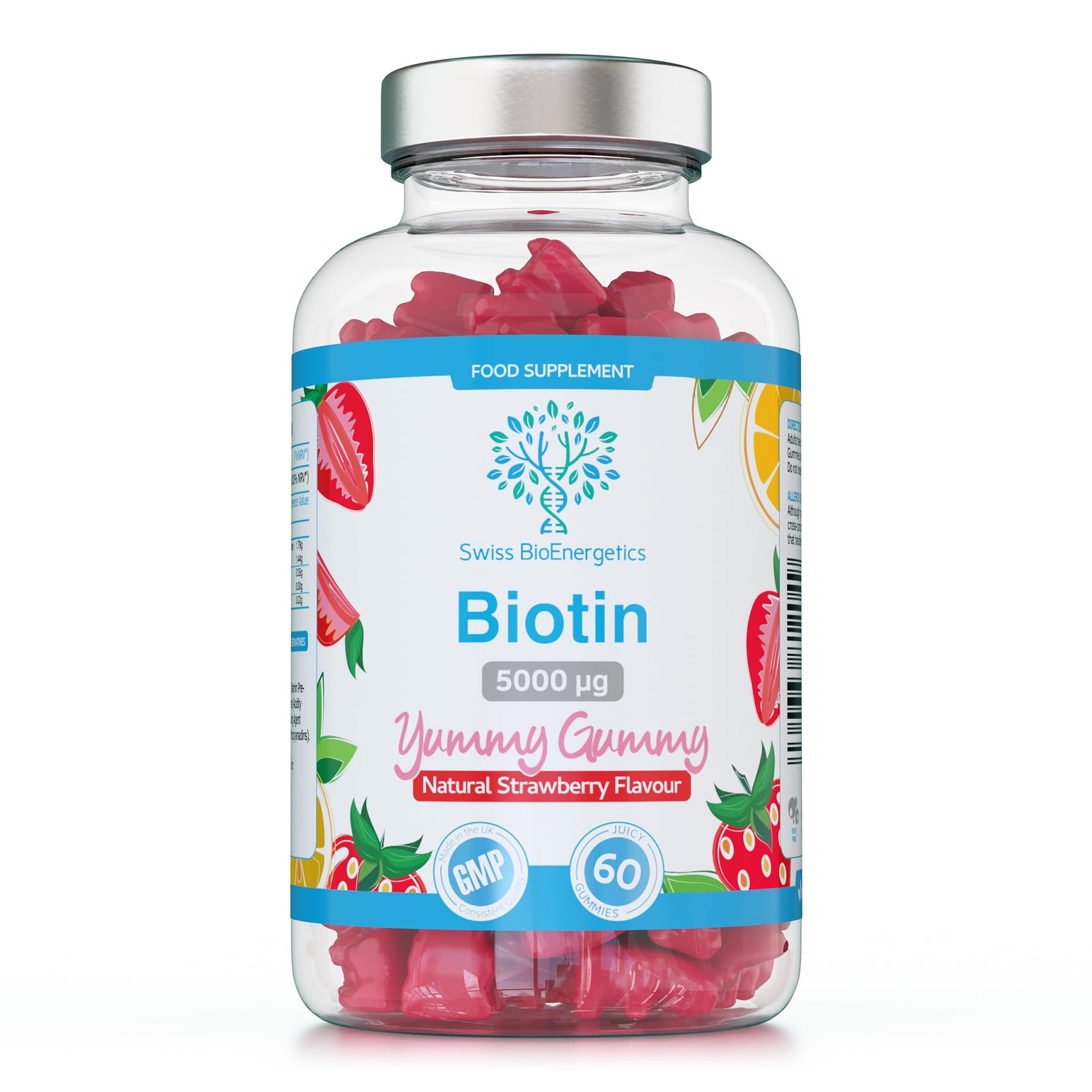 Biotin Gummies 10 000mcg 60 Vegan Vitamins