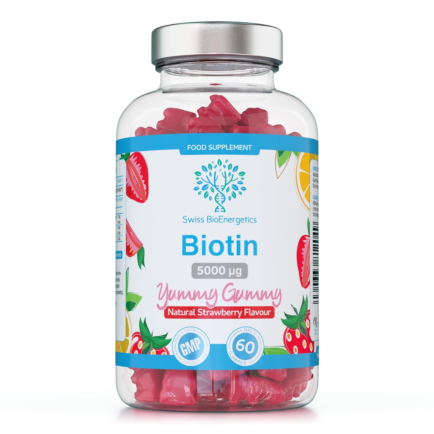 Biotin Gummies 10,000mcg  60 Vegan Vitamins