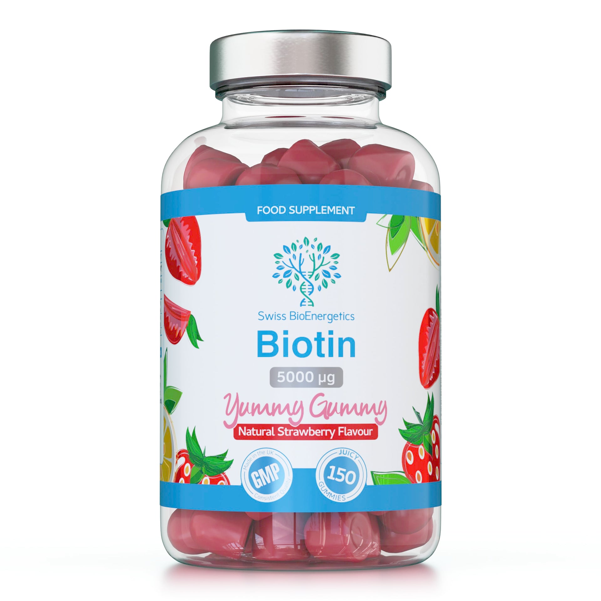 Biotin Gummies 10 000mcg 150 Vegan Vitamins
