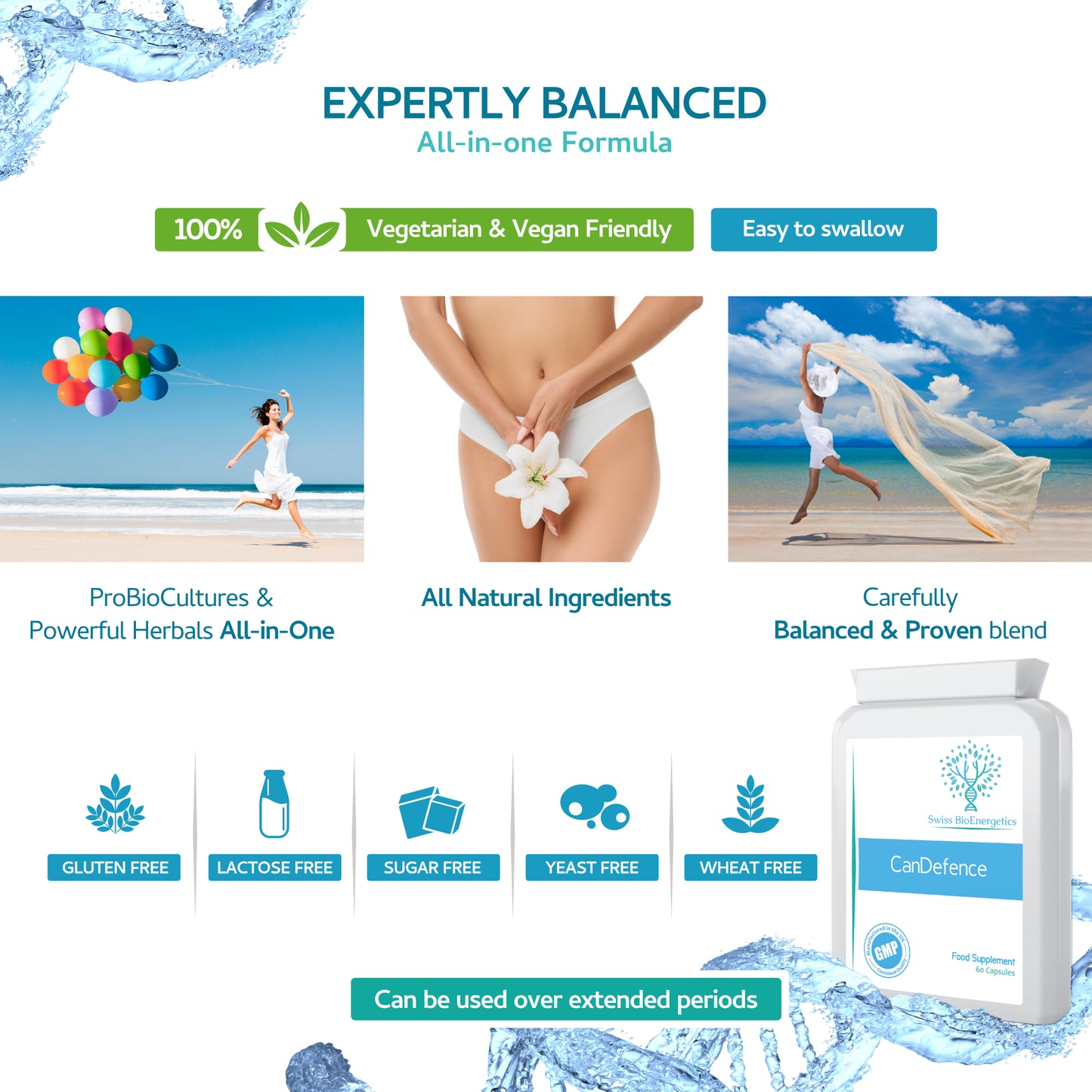 CanDefence - Candida Cleanse  Support Supplement 60 Capsules