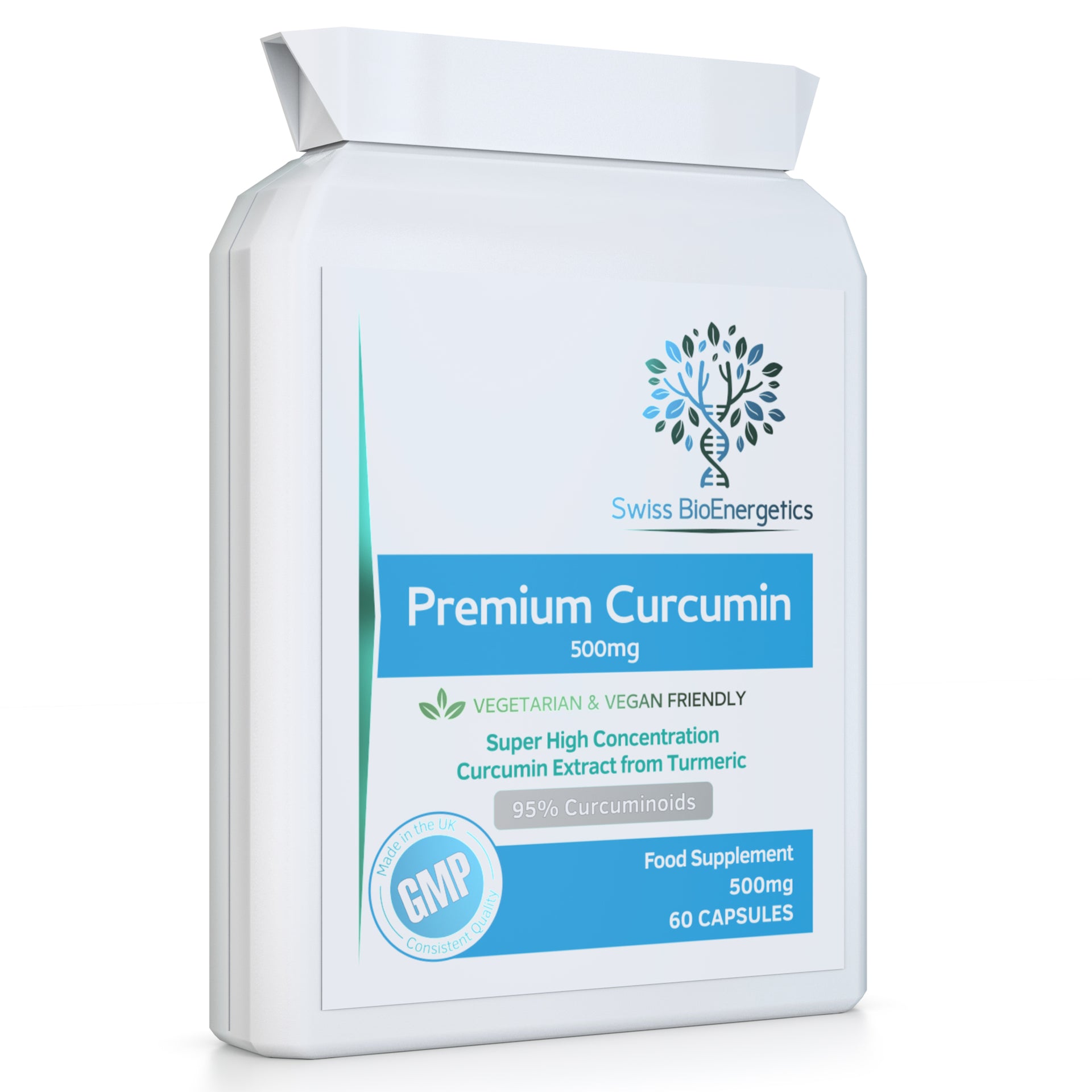 Premium Curcumin 95% Pepper Extract 60 Vegan Capsules