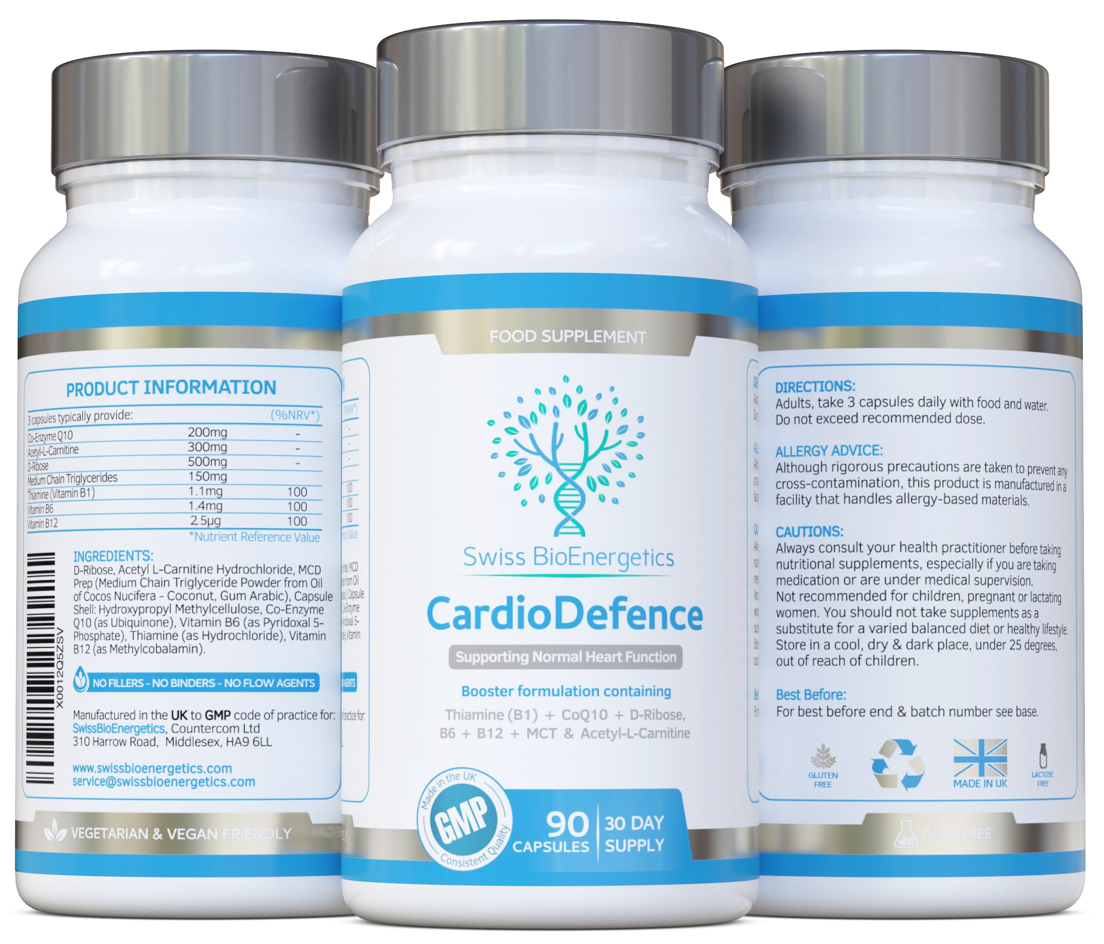 CardioDefence | CoQ10, L-Carnitine & B Vitamins | 90 Capsules – Swiss ...