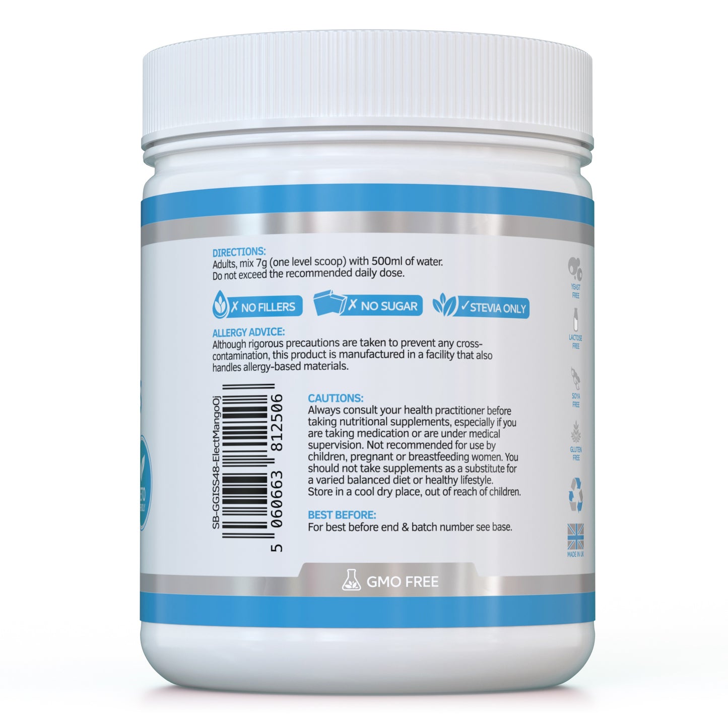 ELECTROLYTES with added Osmolytes - Natural MANGO & ORANGE flavour