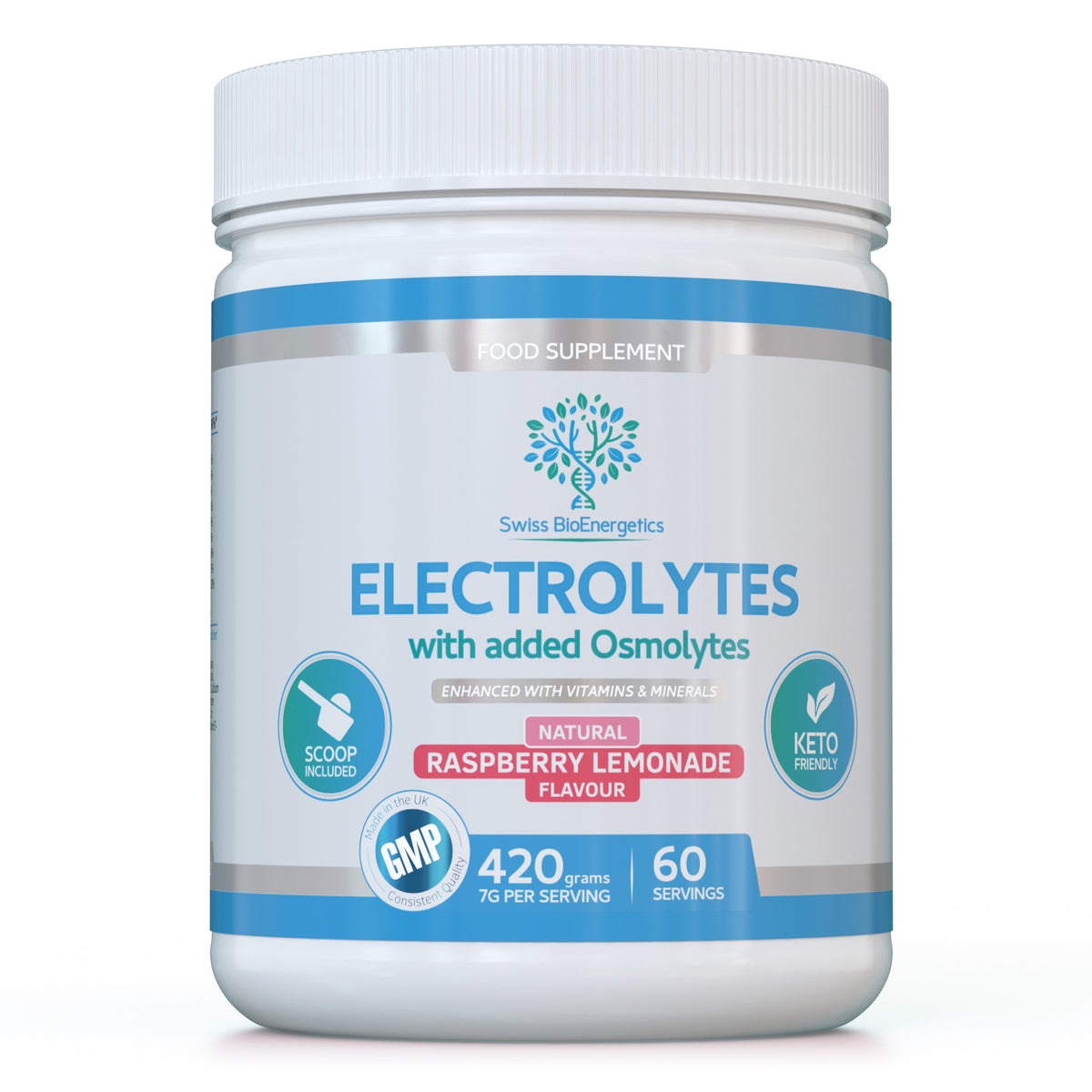 Electrolytes added Osmolytes Raspberry Lemonade Flavour