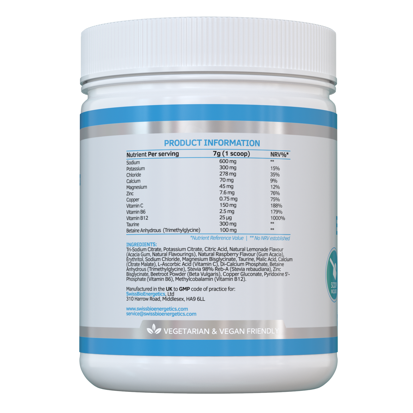 ELECTROLYTES with added Osmolytes - RASBERRY LEMONADE Natural flavour