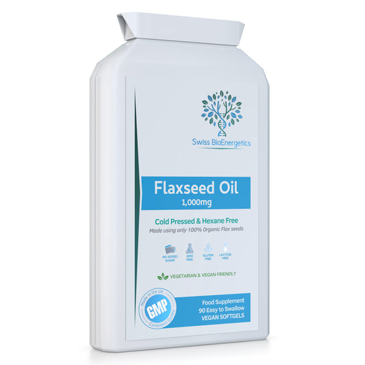 Flaxseed Oil Capsules 1000mg  90 Vegan Soft Gels