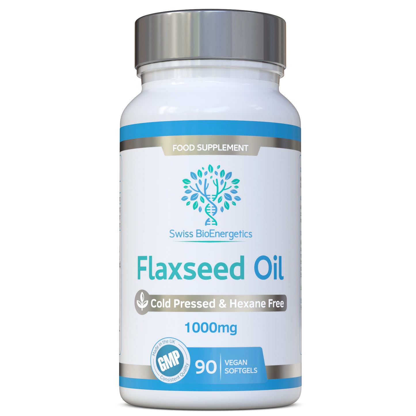 Flaxseed Oil Capsules 1000mg  90 Vegan Soft Gels