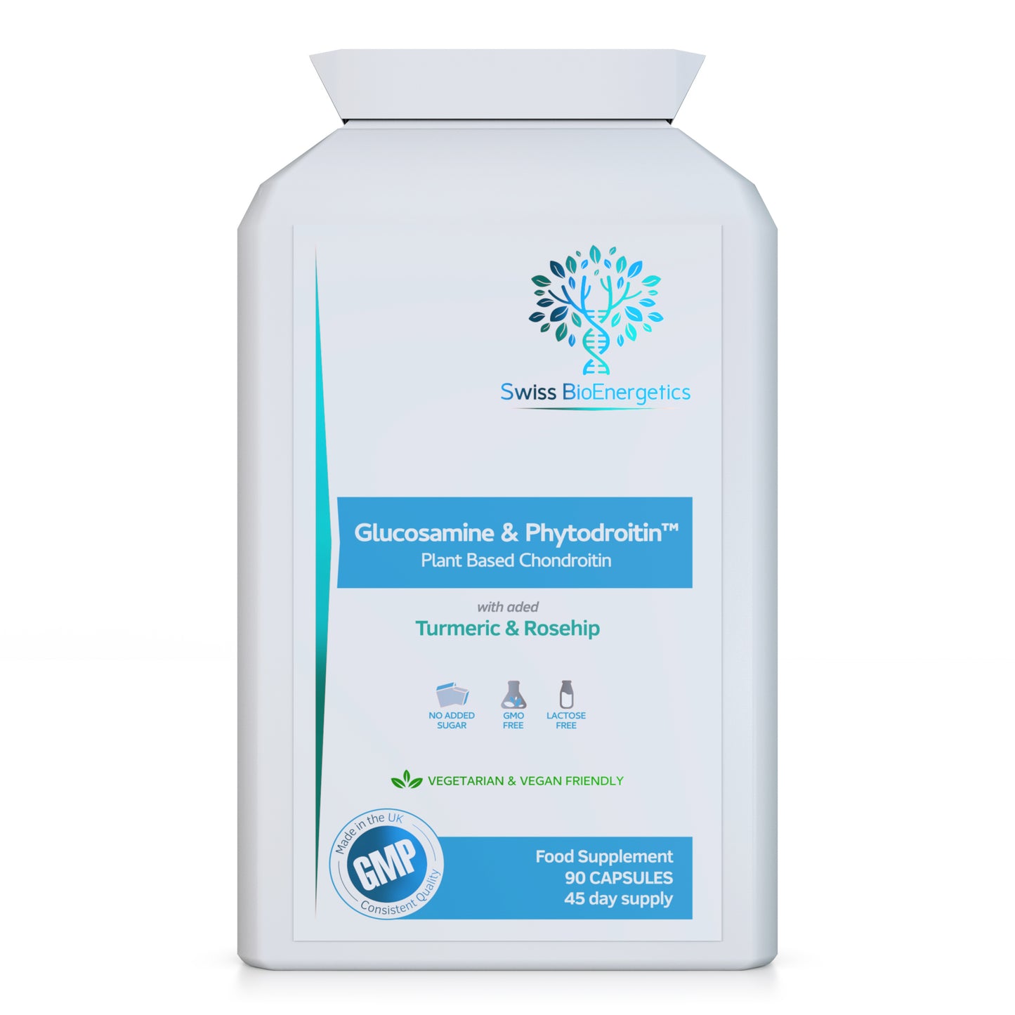 Vegan Glucosamine Phytodroitin Complex 90 Capsules