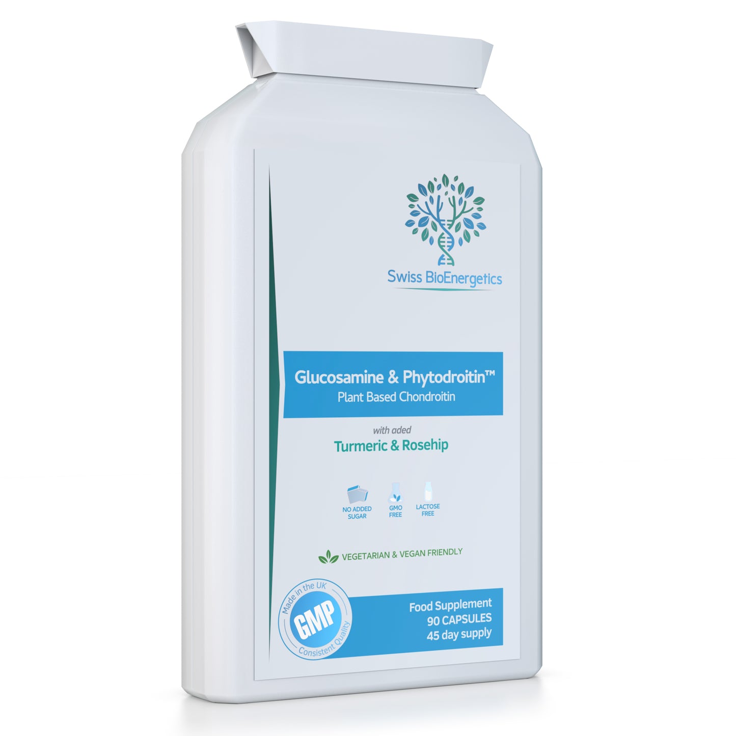 Vegan Glucosamine Phytodroitin Complex 90 Capsules
