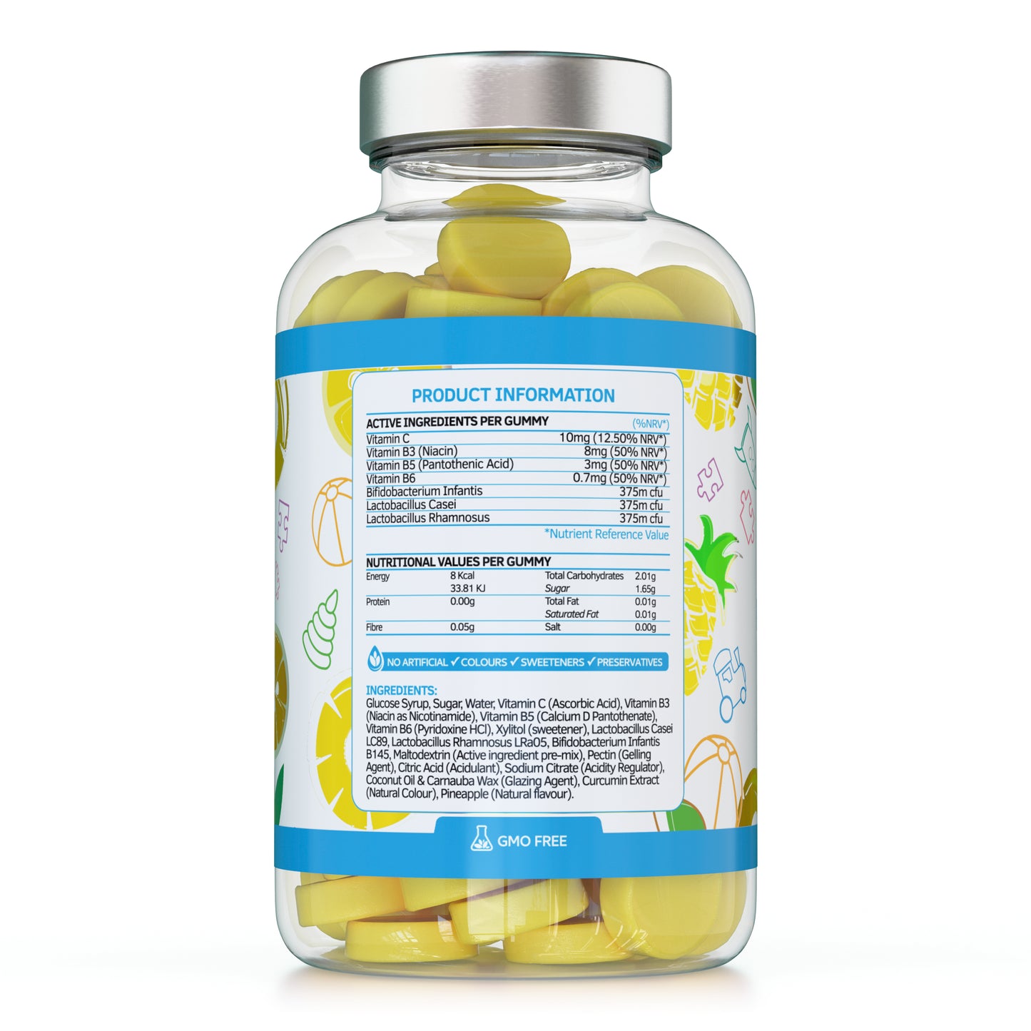 Kids Probiotics/ProBiocultures Gummies - 60 Children's probiotics Multi-Strain Gummies