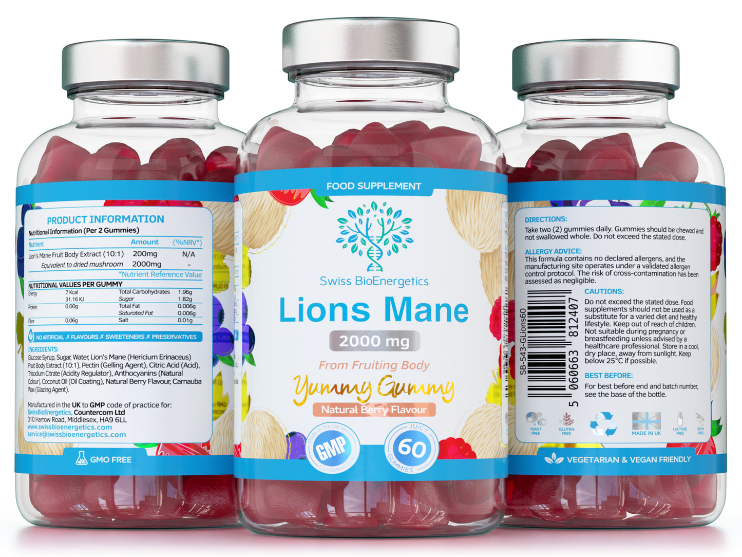 Lion's Mane Gummies 2000mg