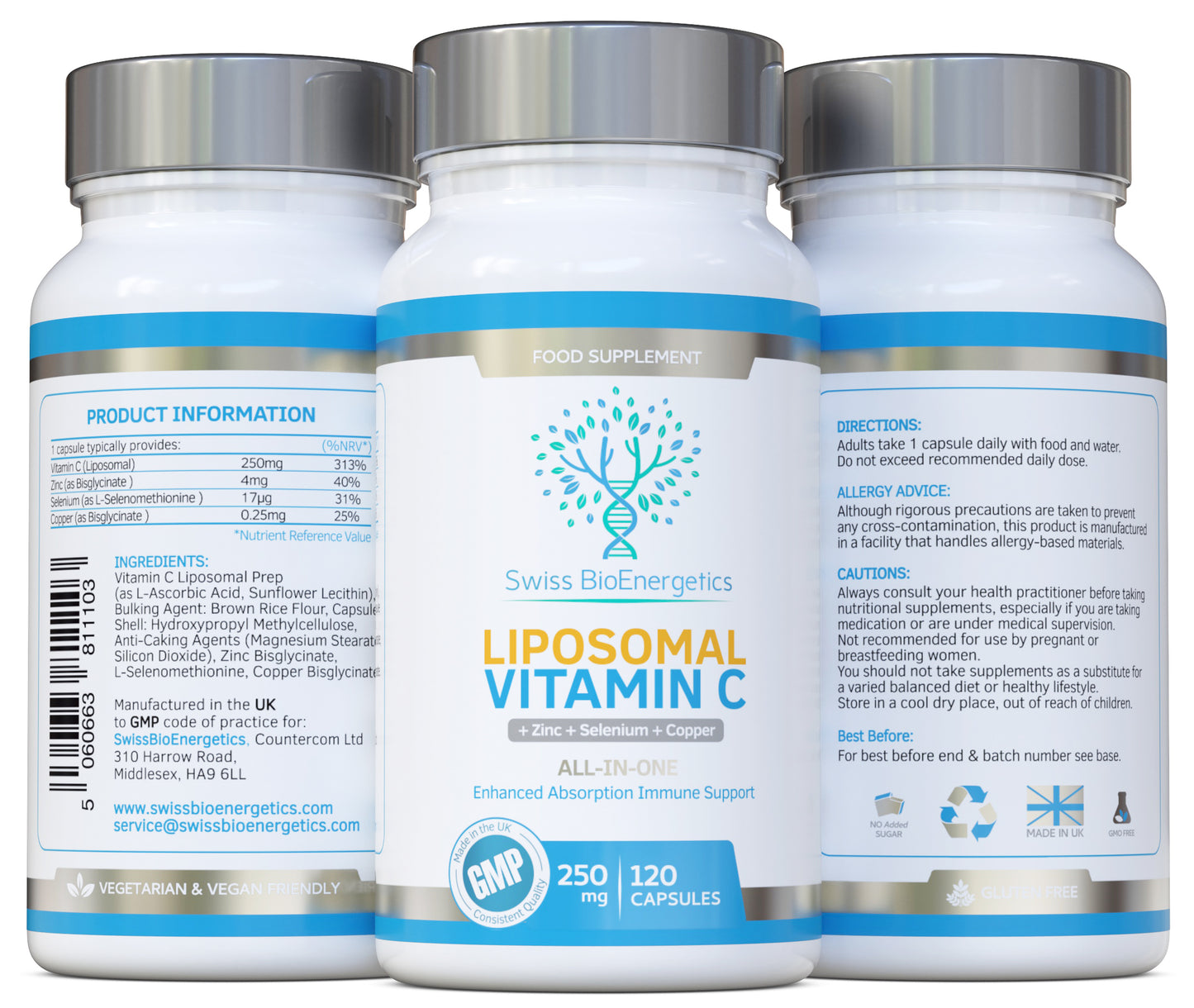 Liposomal Vitamin C Complex with Zinc, Selenium and Copper