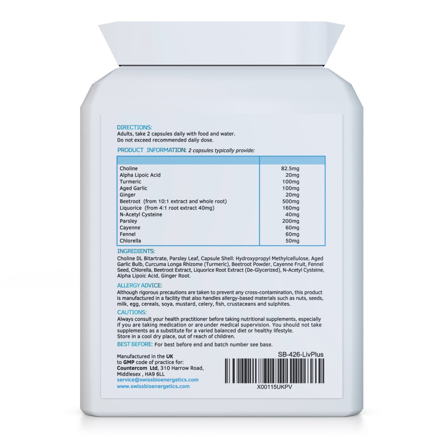 LivPlus - Advanced Liver Cleanse & Support - 60 Capsules