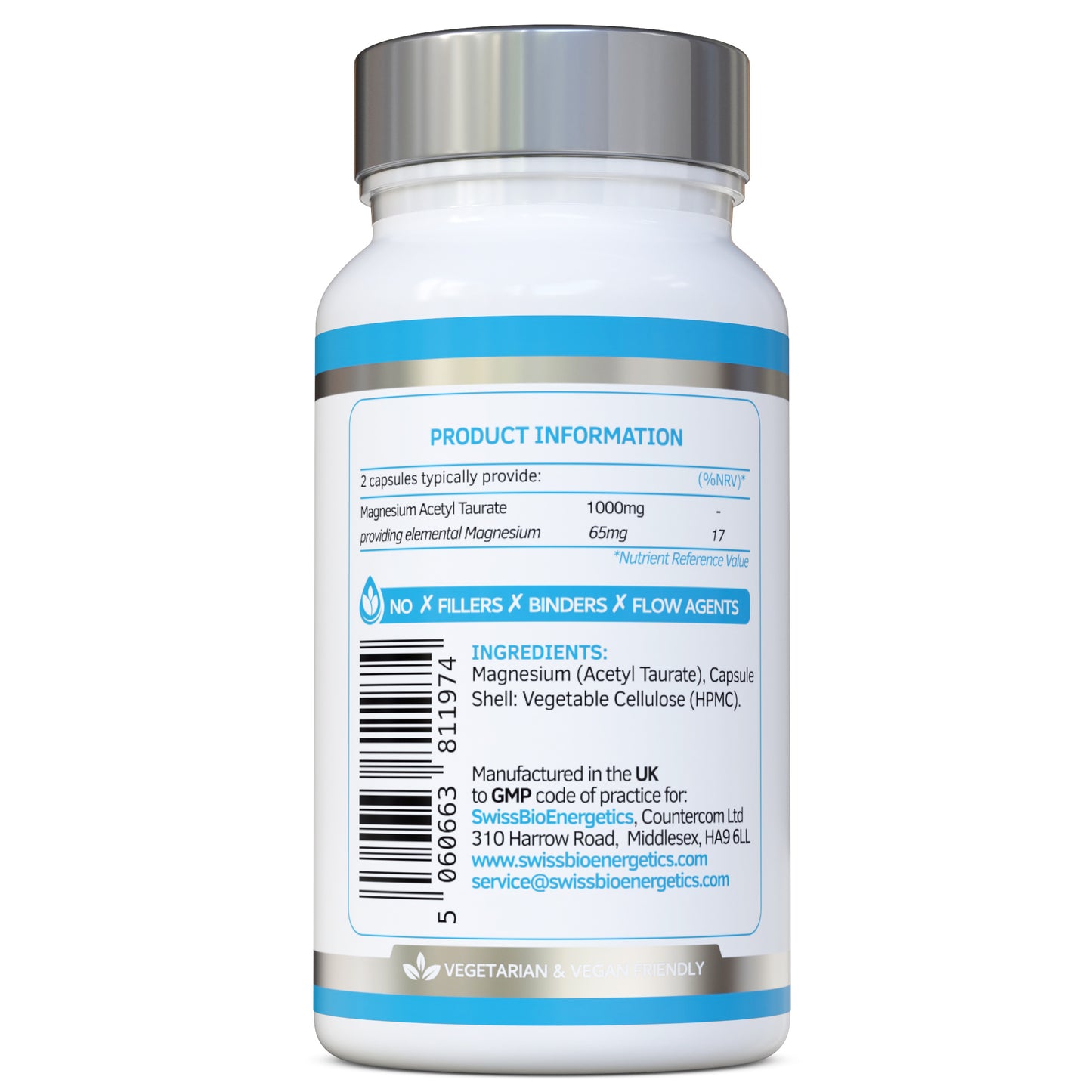 Magnesium Acetyl Taurate 1000mg Daily Dose