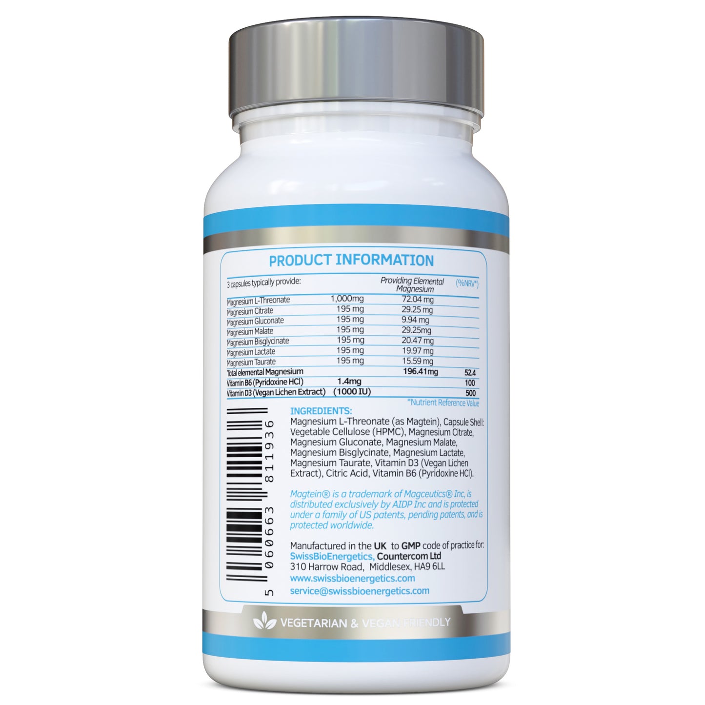 Magnesium Complex 7-in-1 with 1000mg of Magnesium L-Threonate
