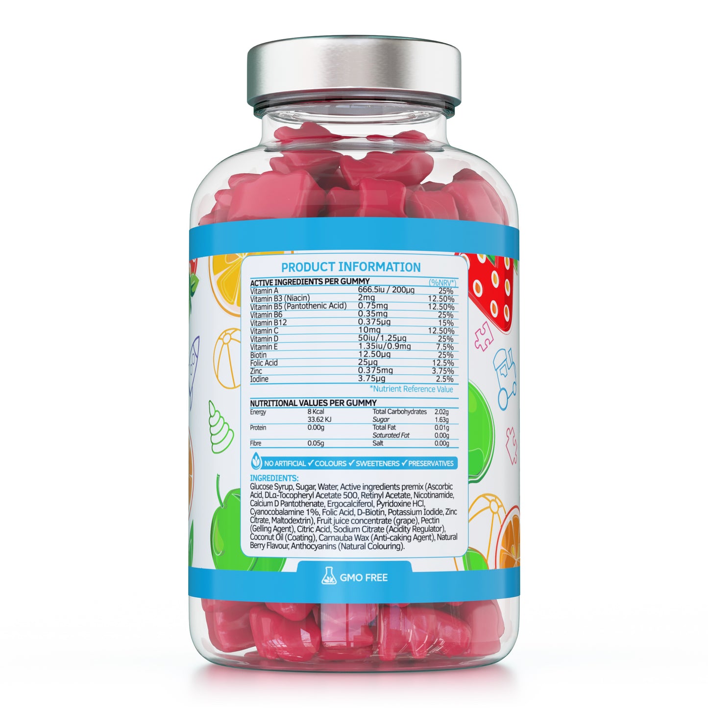 Kids/Childrens Vitamins - 60 Multivitamin & Minerals Gummies