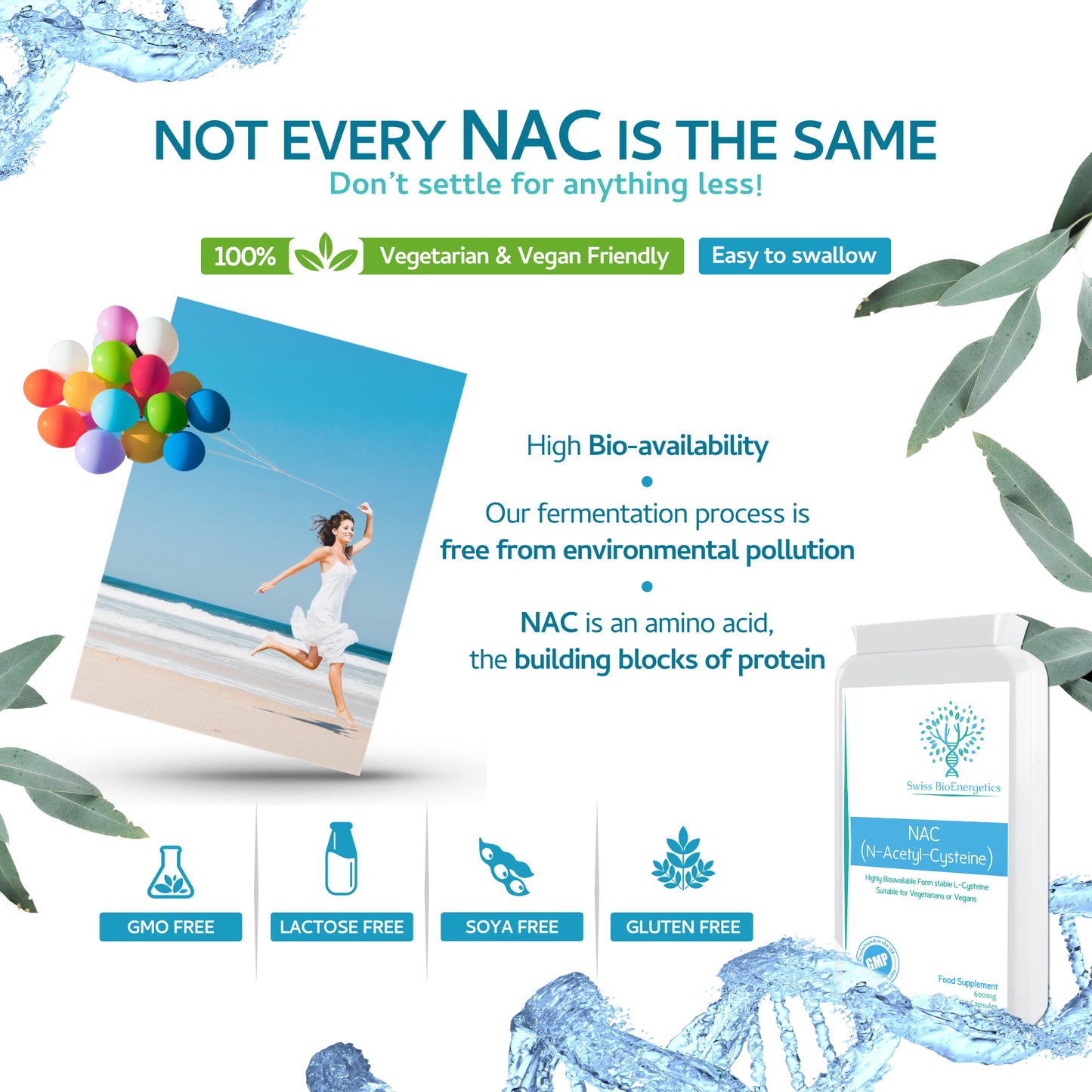 N-Acetyl Cysteine (NAC) 600 mg 120 Capsules